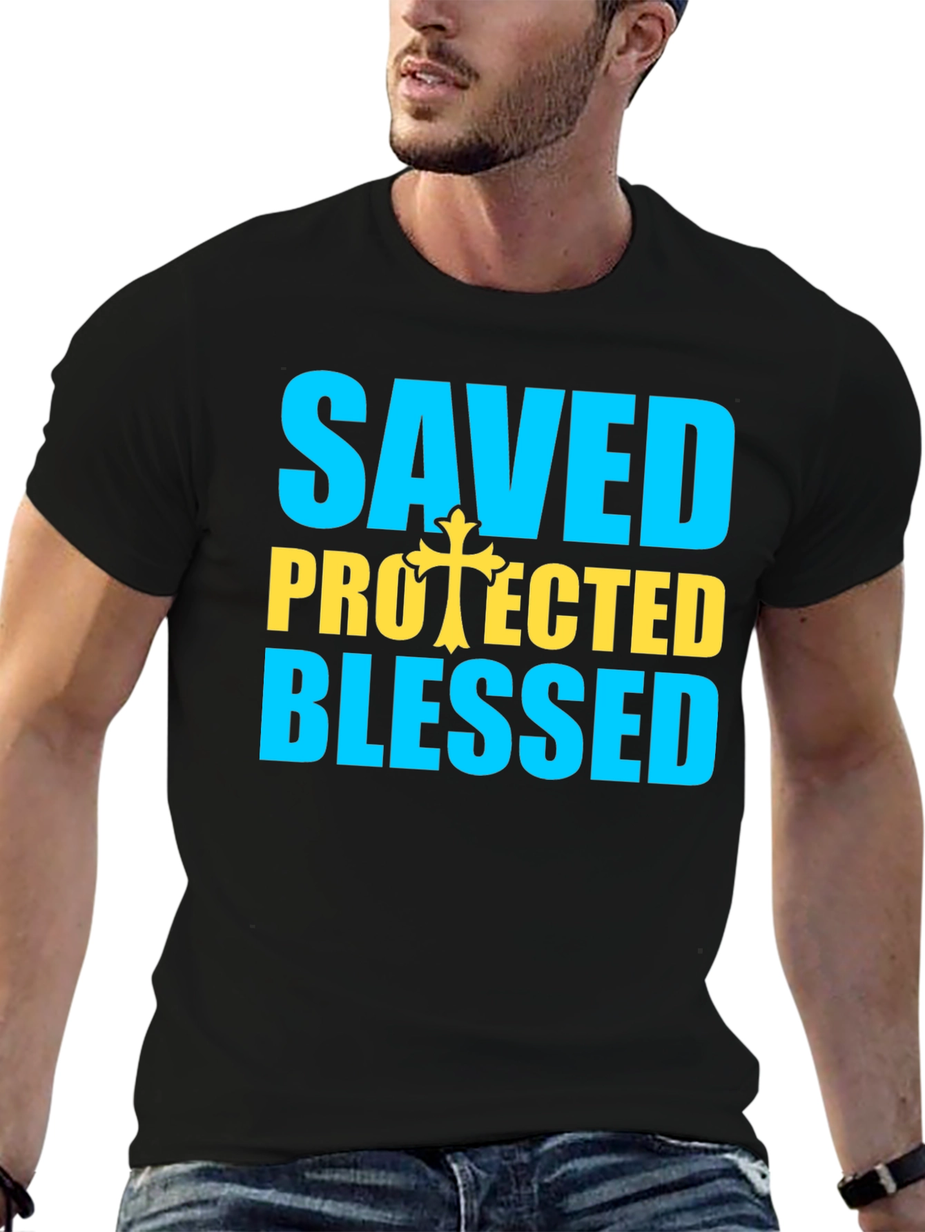 Saved Protected Blessed Graphic T-Shirt