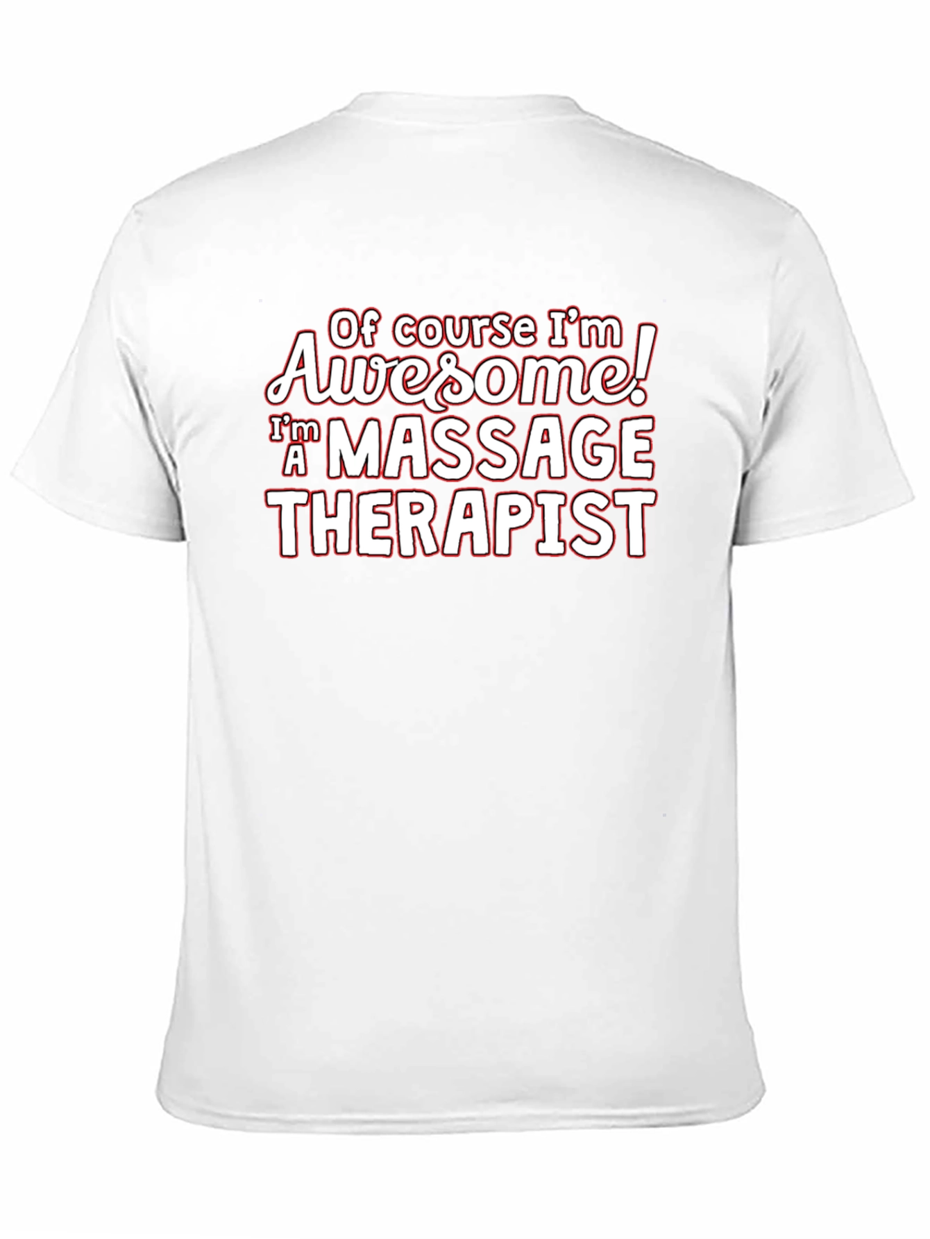 Awesome Massage Therapist Black T-Shirt