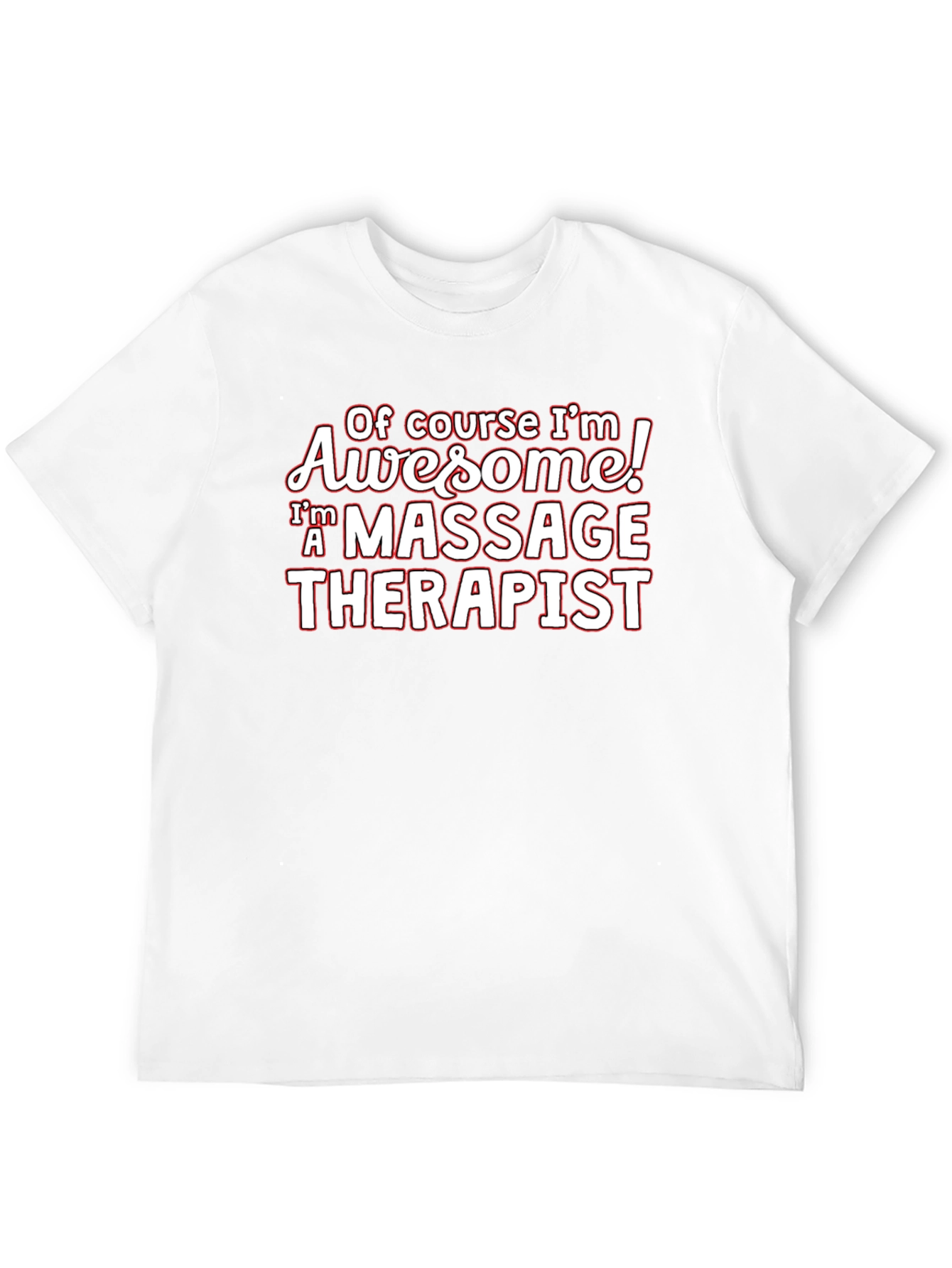 Awesome Massage Therapist Black T-Shirt