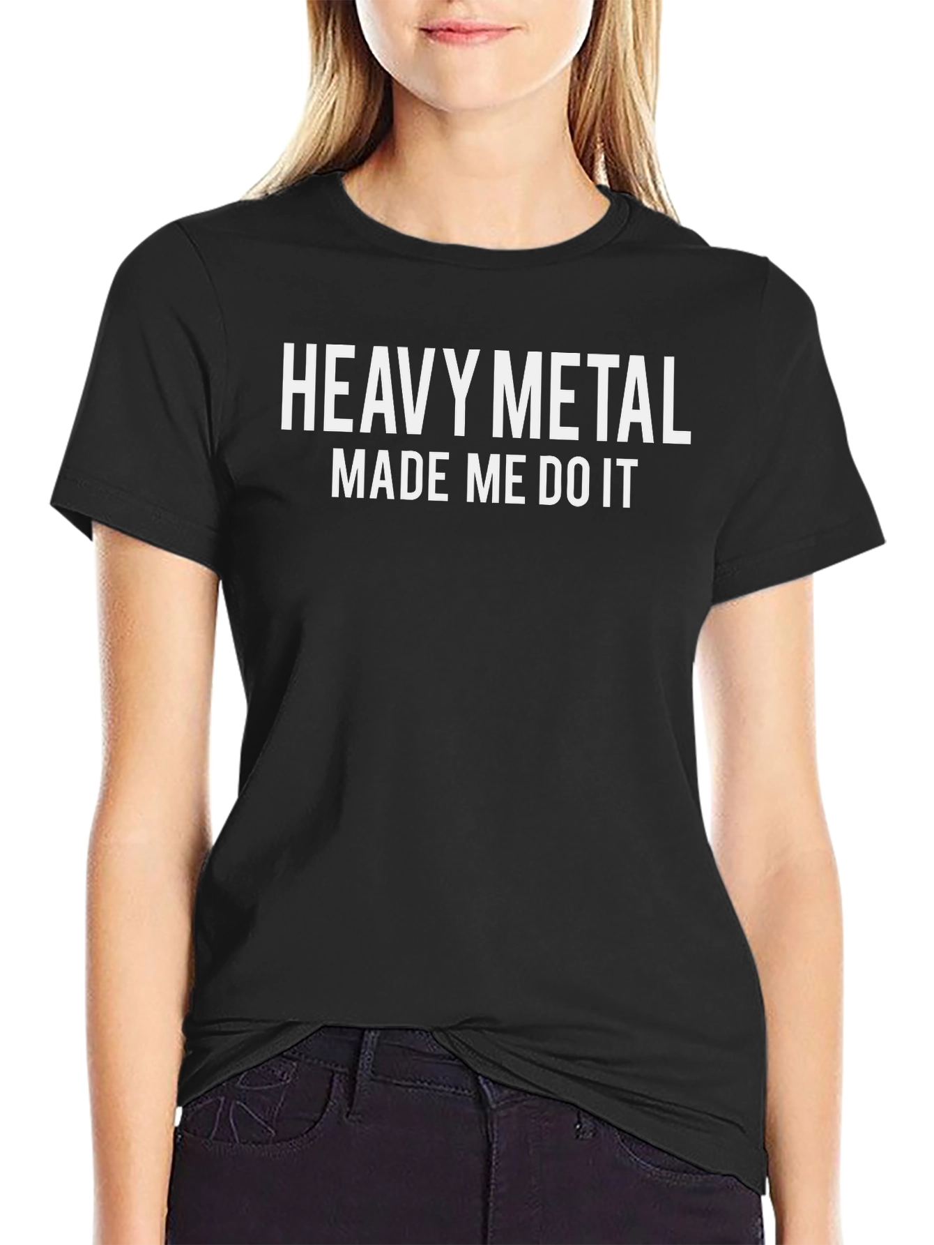Heavy Metal Made Me Do It Graphic Tee