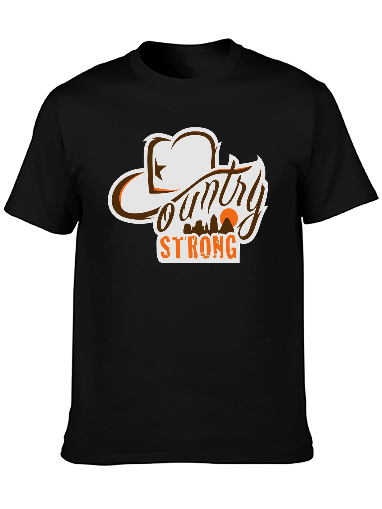 Country Strong Graphic T-Shirt - Western Style