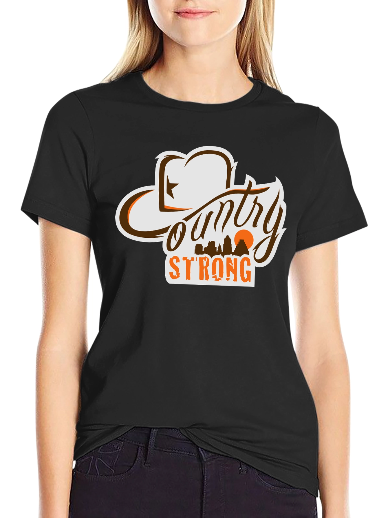 Country Strong Graphic T-Shirt - Western Style