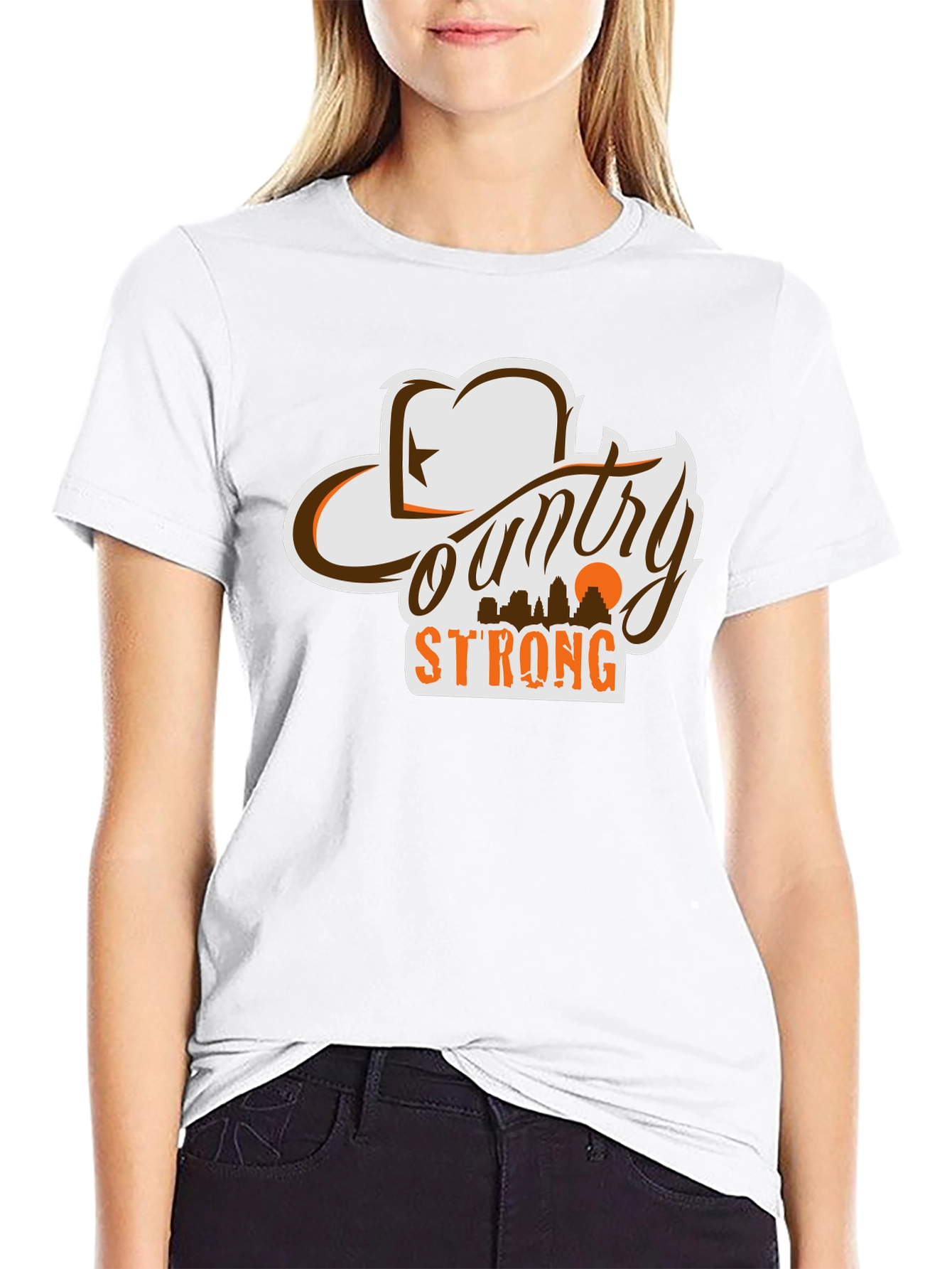 Country Strong Graphic T-Shirt - Western Style