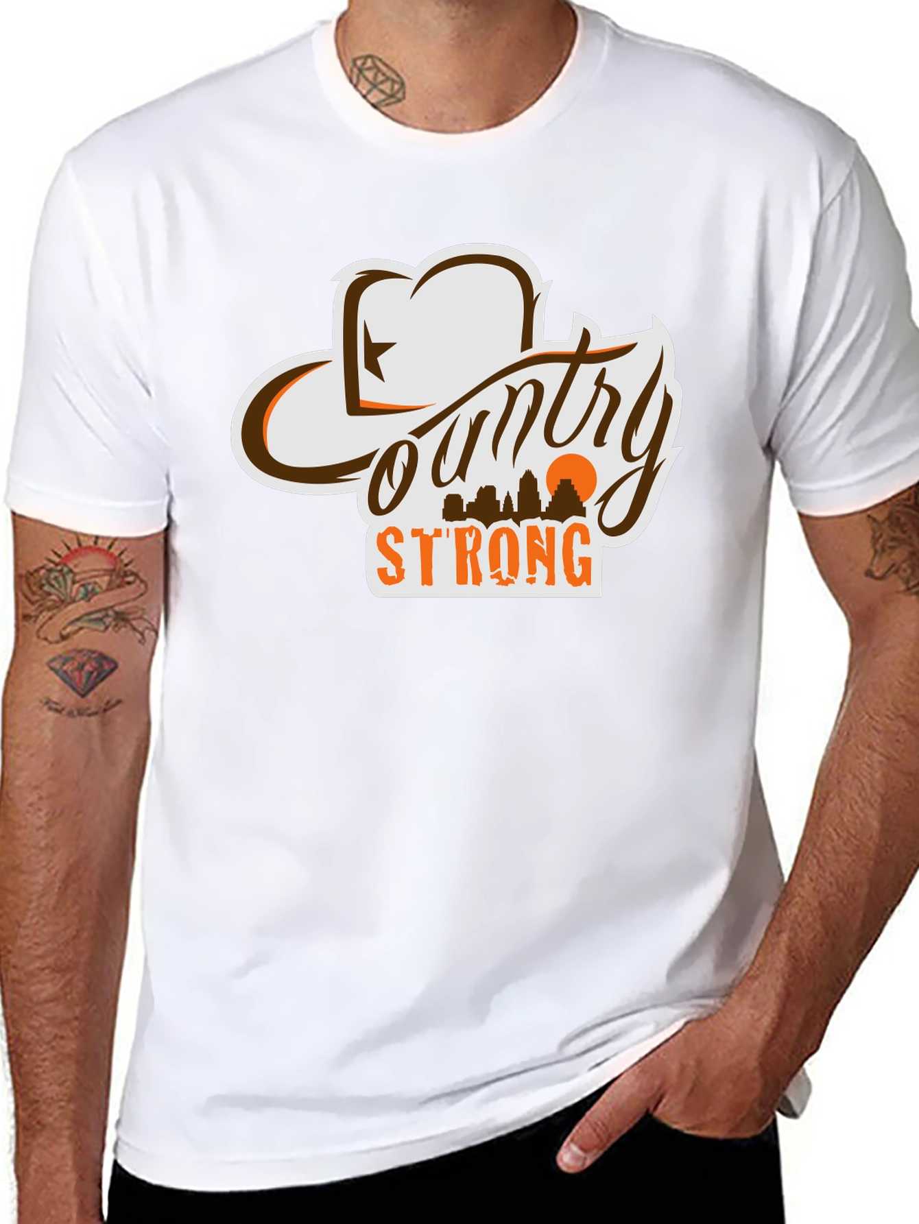 Country Strong Graphic T-Shirt - Western Style