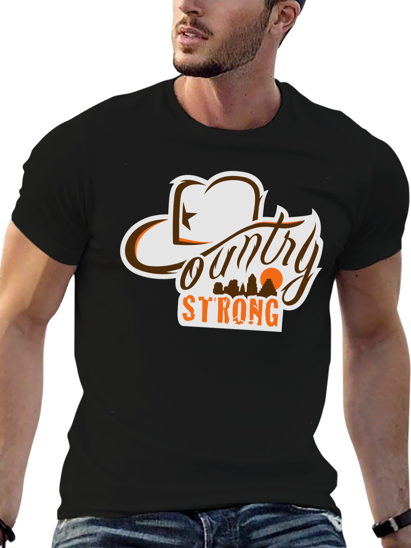 Country Strong Graphic T-Shirt - Western Style