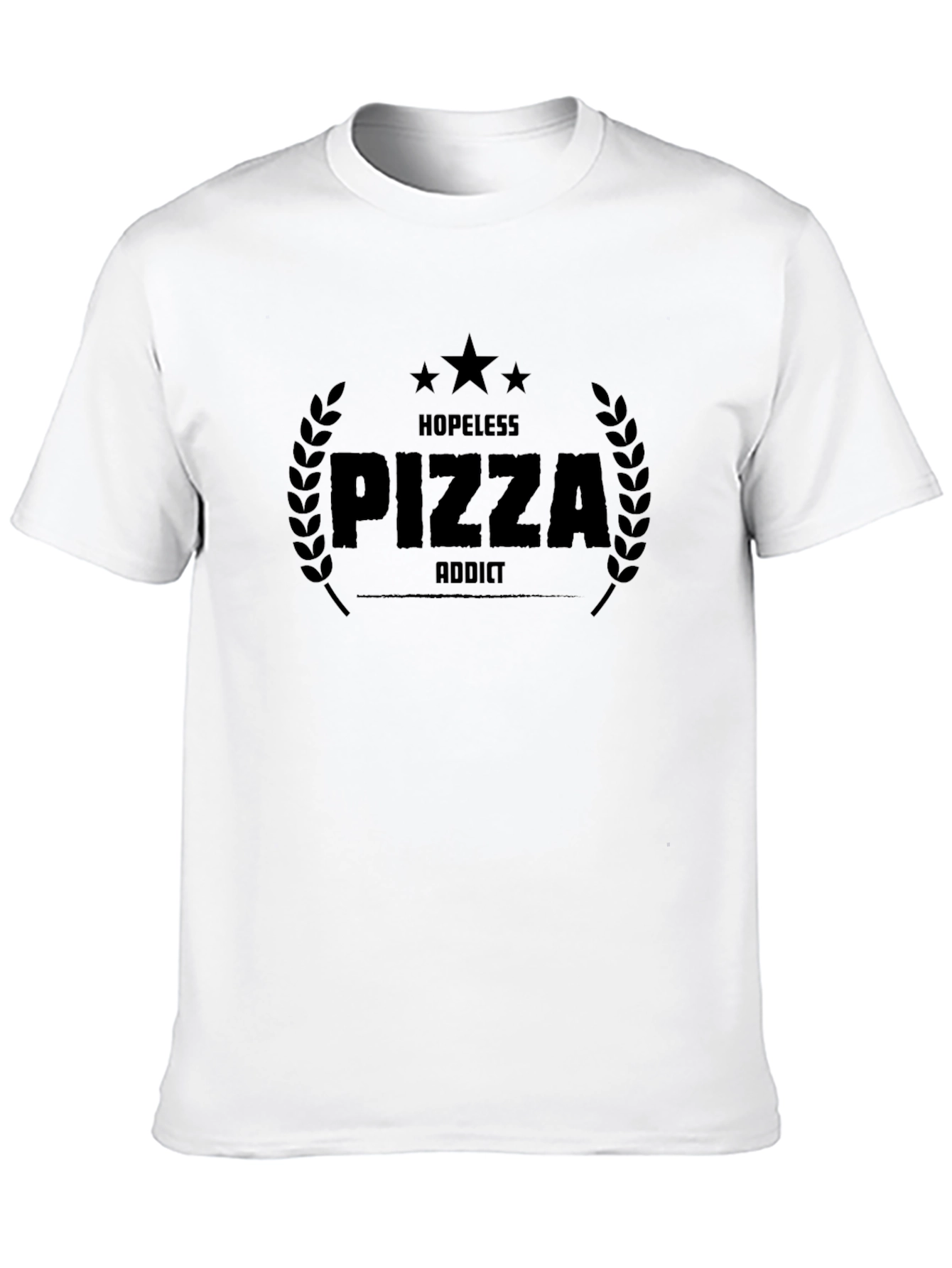 Hopeless Pizza Addict Black T-Shirt