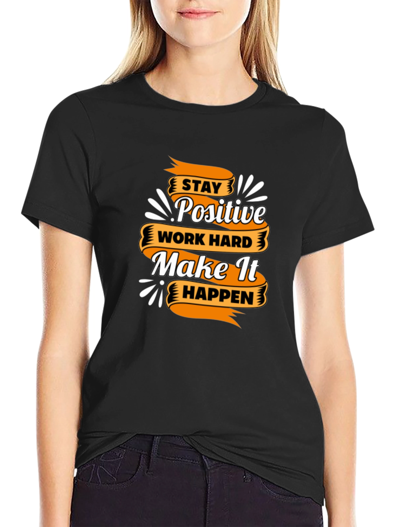 Motivational T-Shirt - Stay Positive