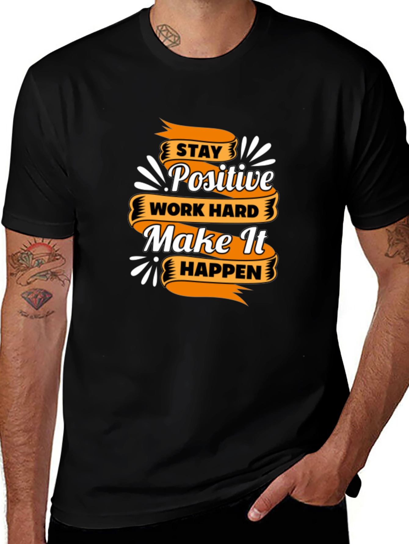 Motivational T-Shirt - Stay Positive