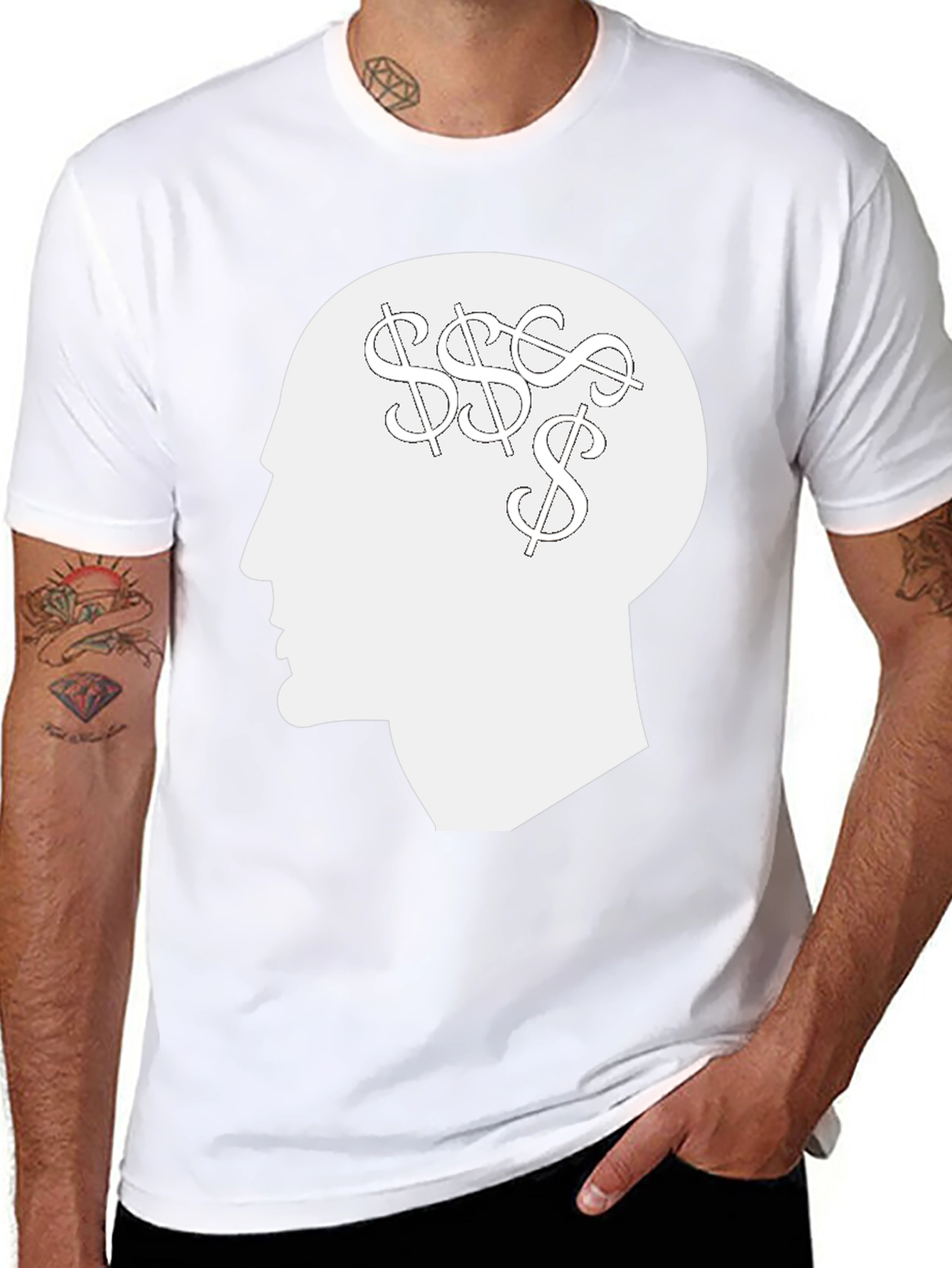 Money Minded Tee - Black Graphic T-Shirt