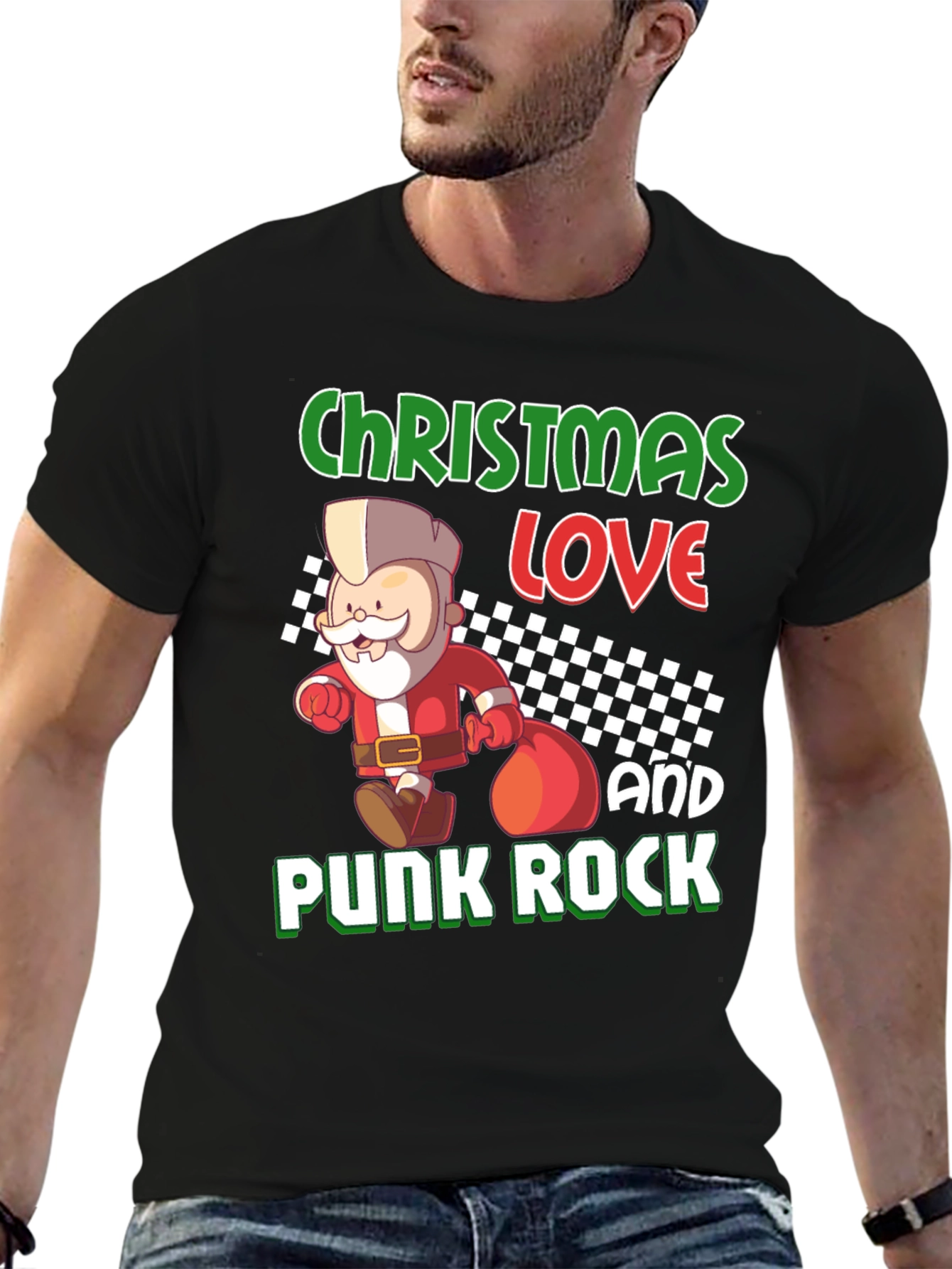 Christmas Love Punk Rock T-Shirt