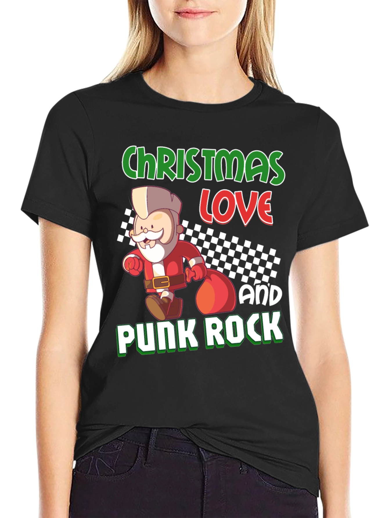 Christmas Love Punk Rock T-Shirt