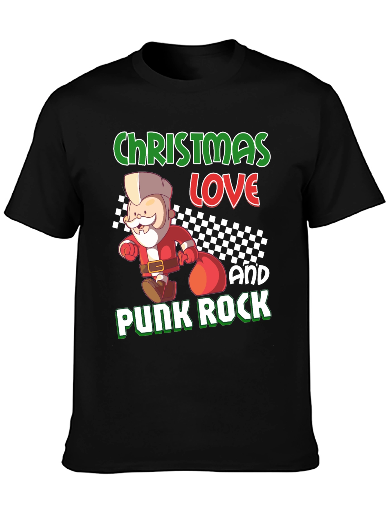 Christmas Love Punk Rock T-Shirt