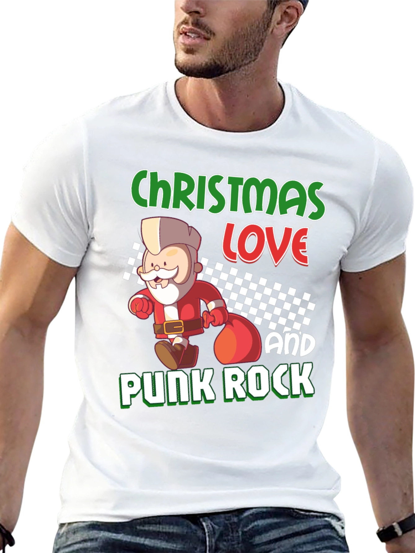 Christmas Love Punk Rock T-Shirt