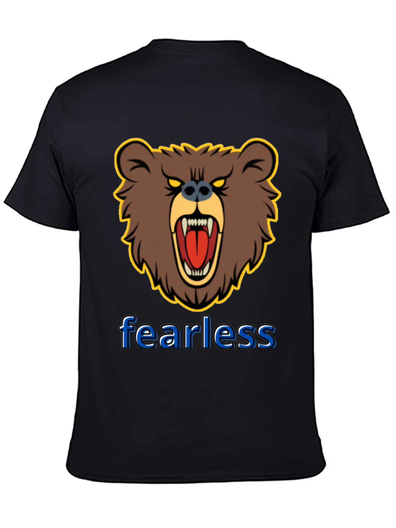 Fearless Bear Graphic T-Shirt - Bold Design