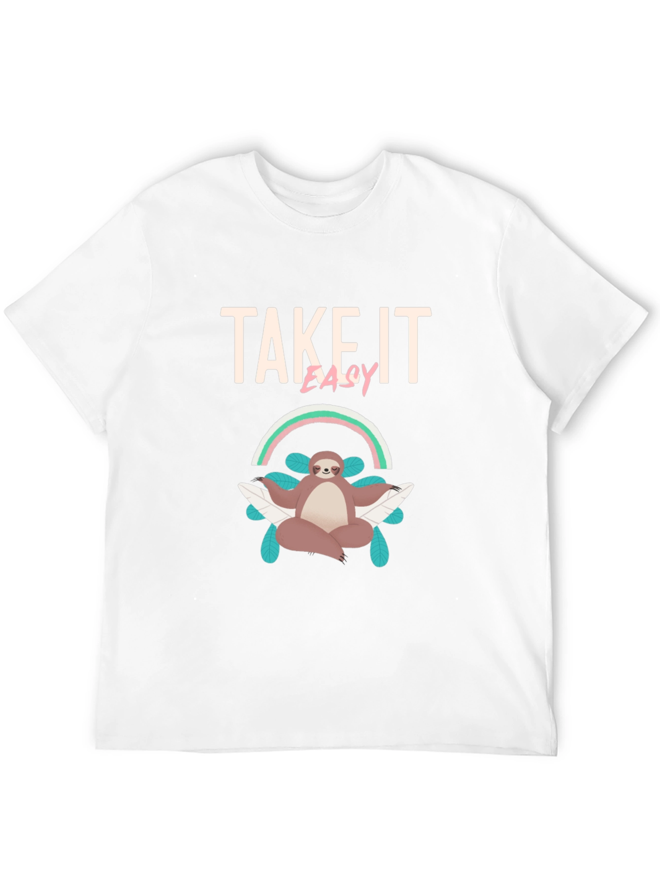 Take It Easy Sloth Meditation T-Shirt