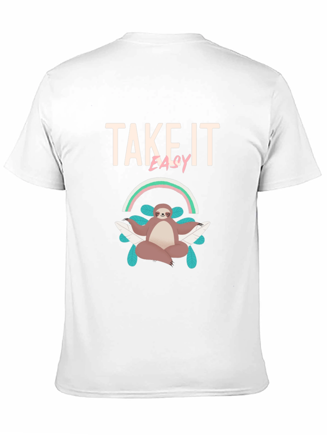 Take It Easy Sloth Meditation T-Shirt