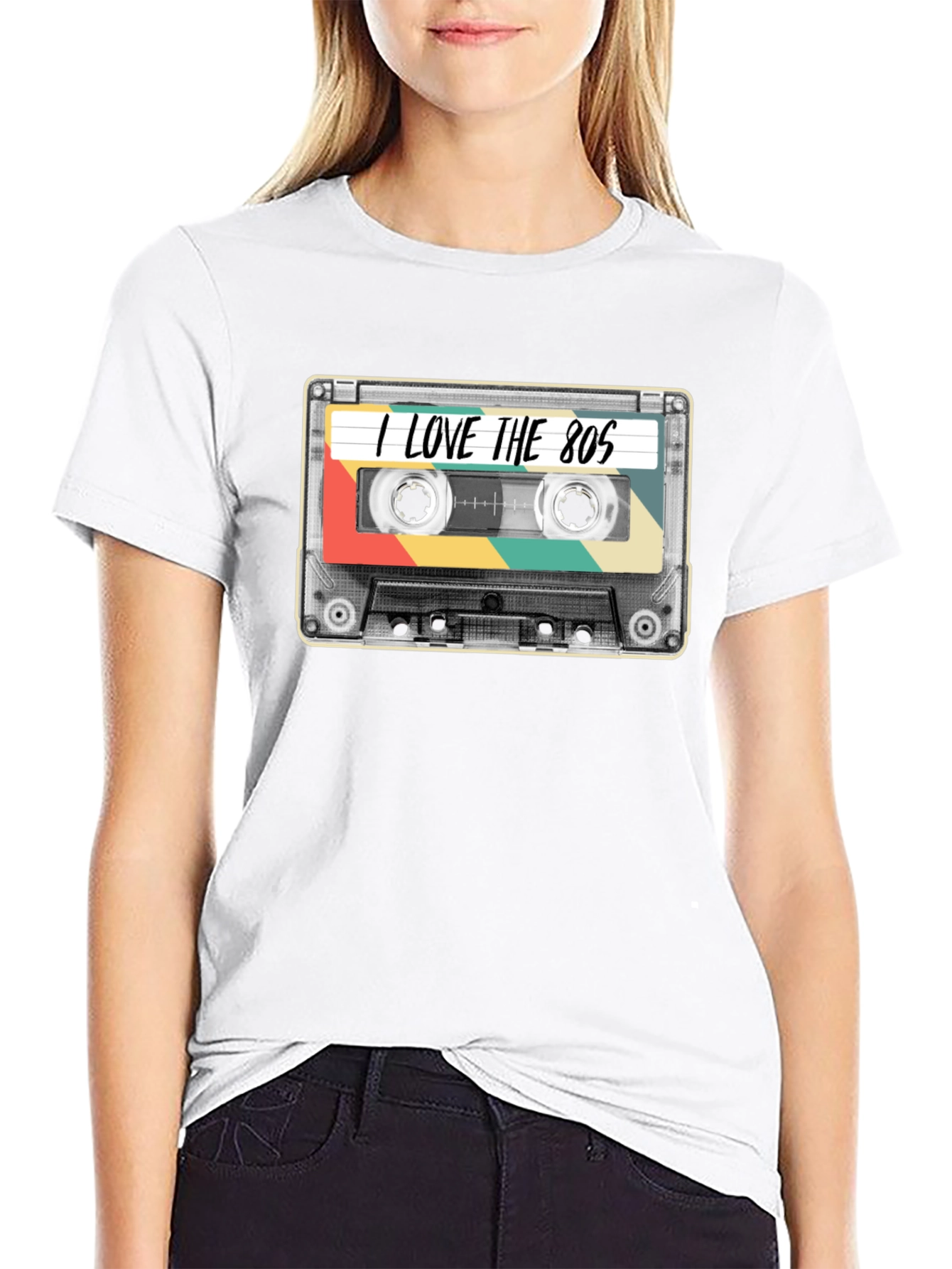 I Love the 80s Cassette Tape Graphic T-Shirt