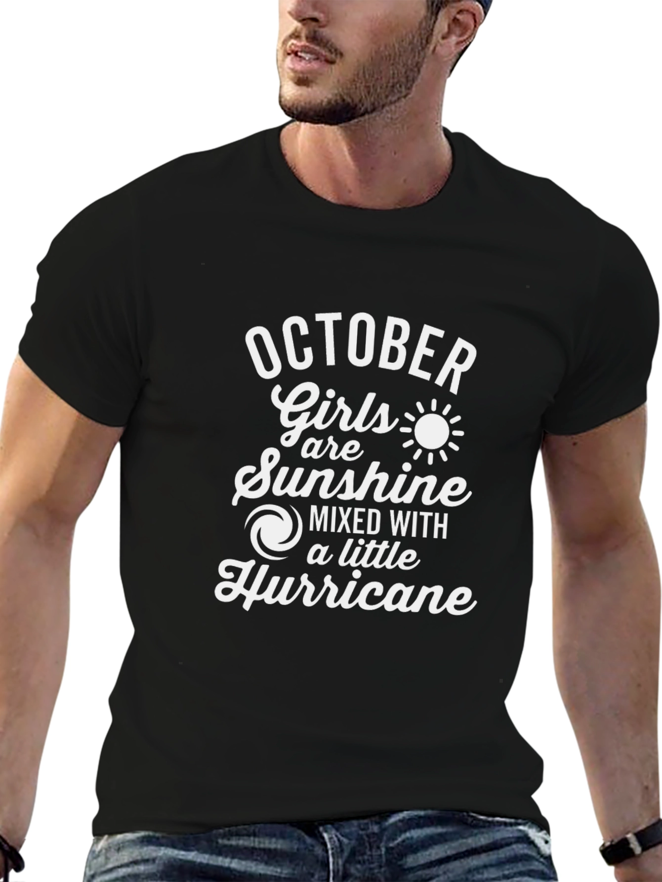 October Girls Sunshine & Hurricane Black T-Shirt