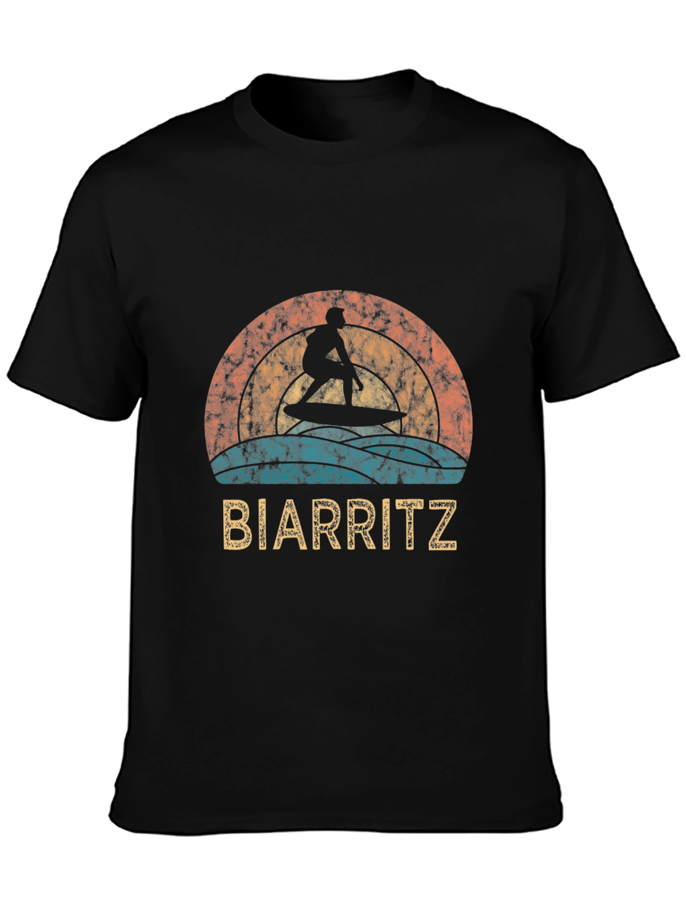 Biarritz Surfer Retro Graphic Tee