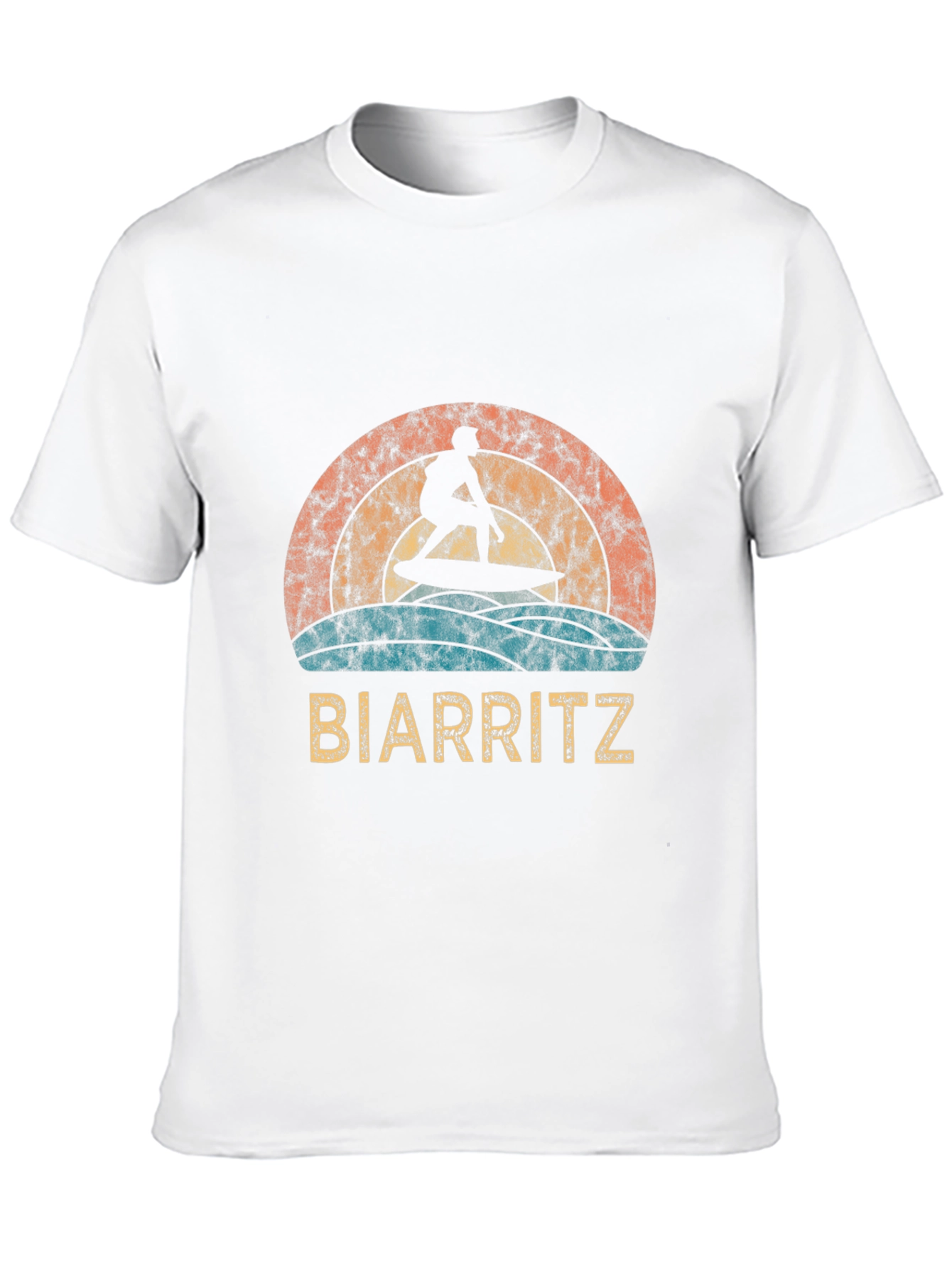 Biarritz Surfer Retro Graphic Tee
