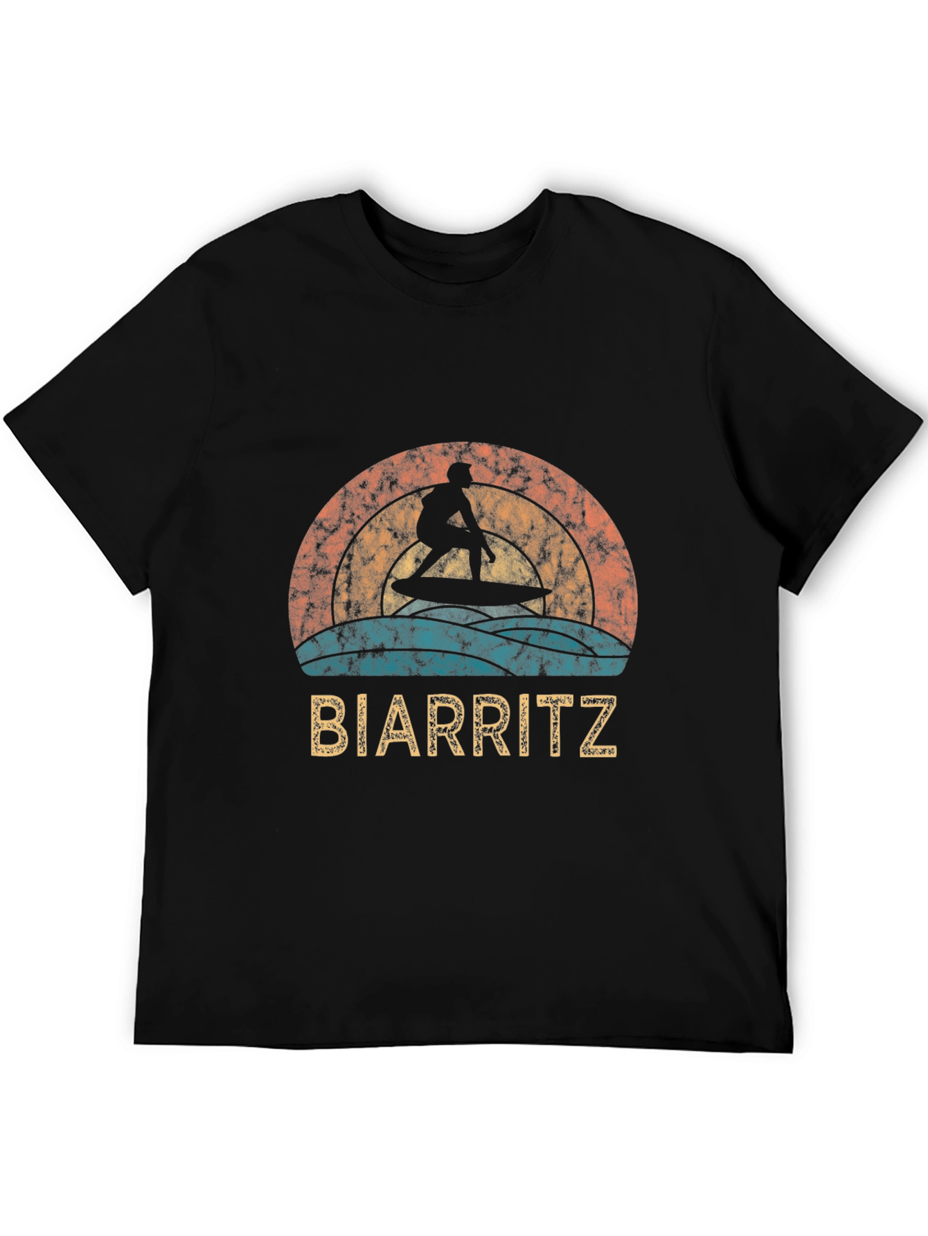 Biarritz Surfer Retro Graphic Tee