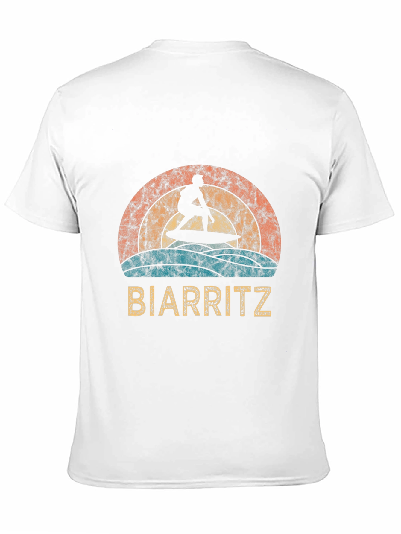 Biarritz Surfer Retro Graphic Tee