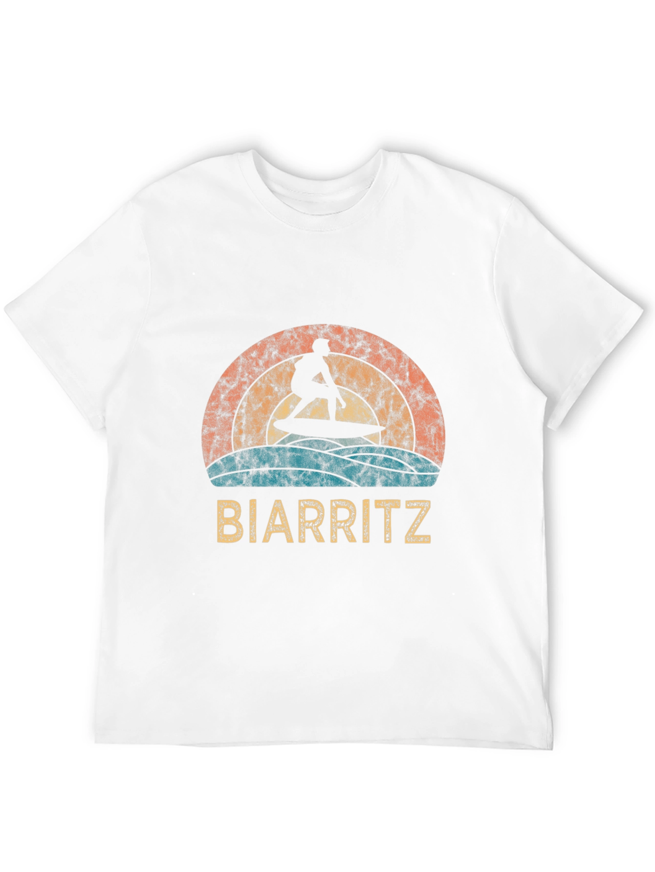Biarritz Surfer Retro Graphic Tee