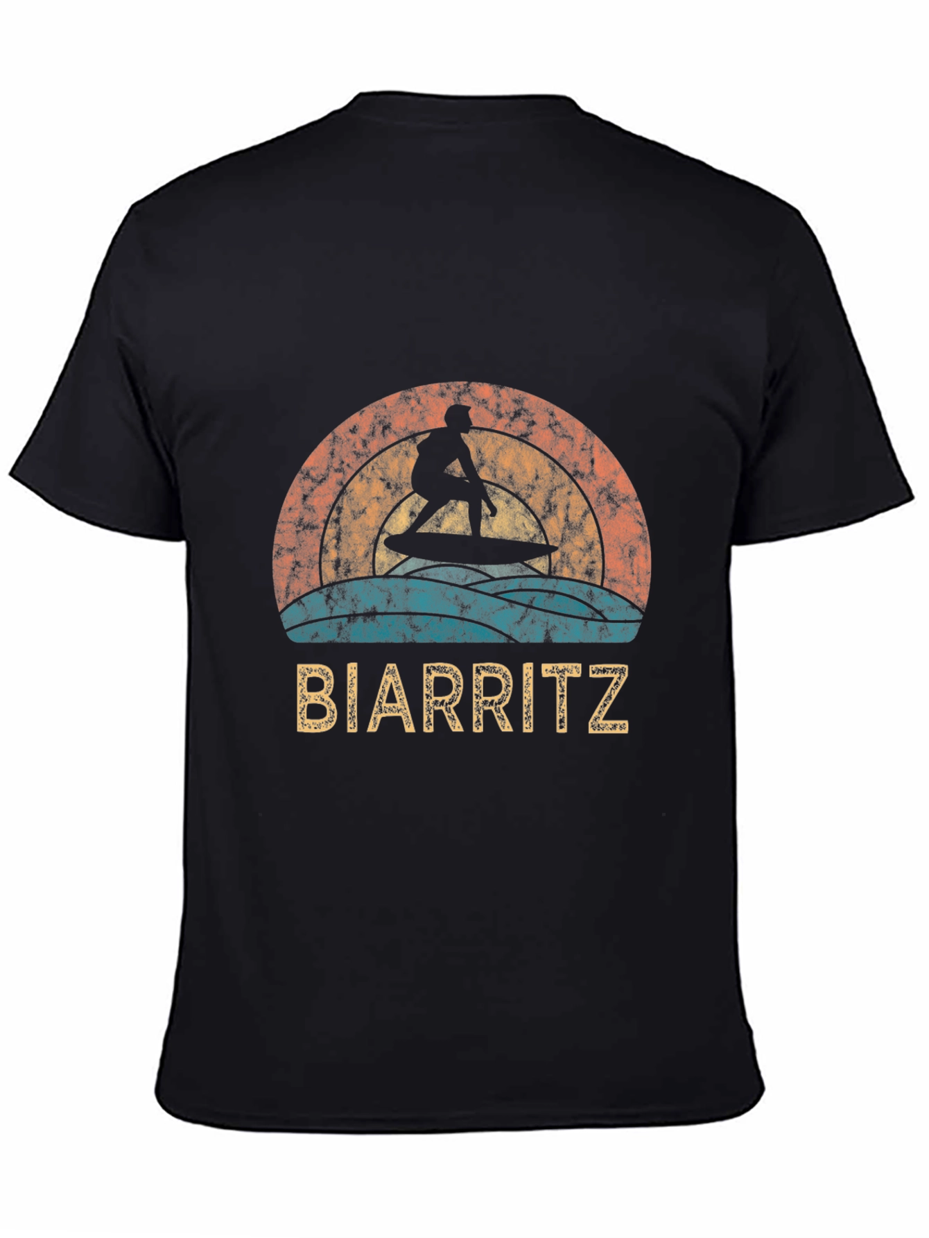 Biarritz Surfer Retro Graphic Tee