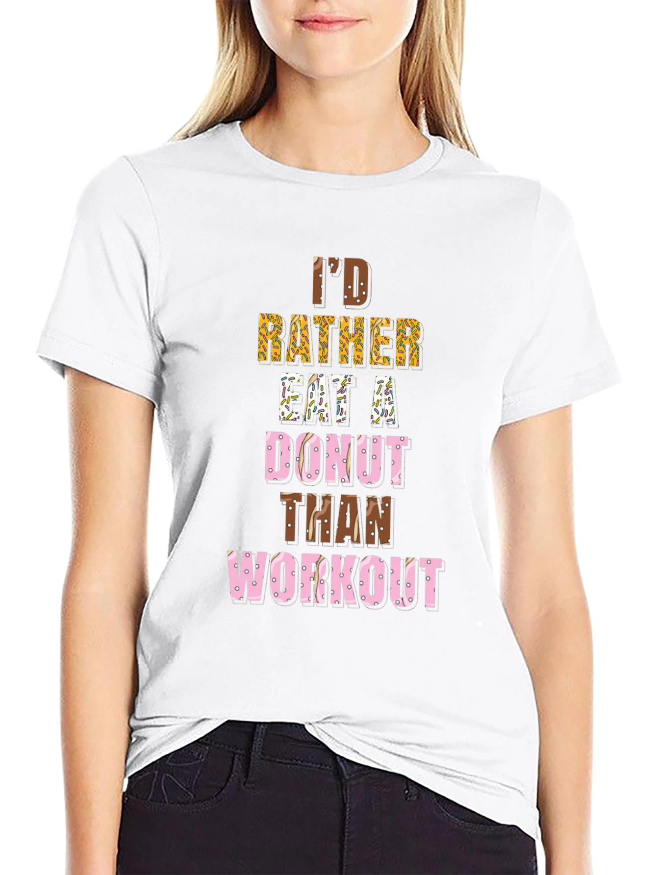 Funny Donut Lover T-Shirt - Workout Humor