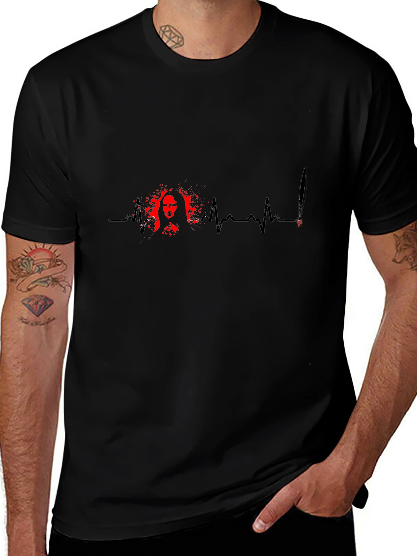 Mona Lisa Lifeline Graphic T-Shirt - Artistic Design