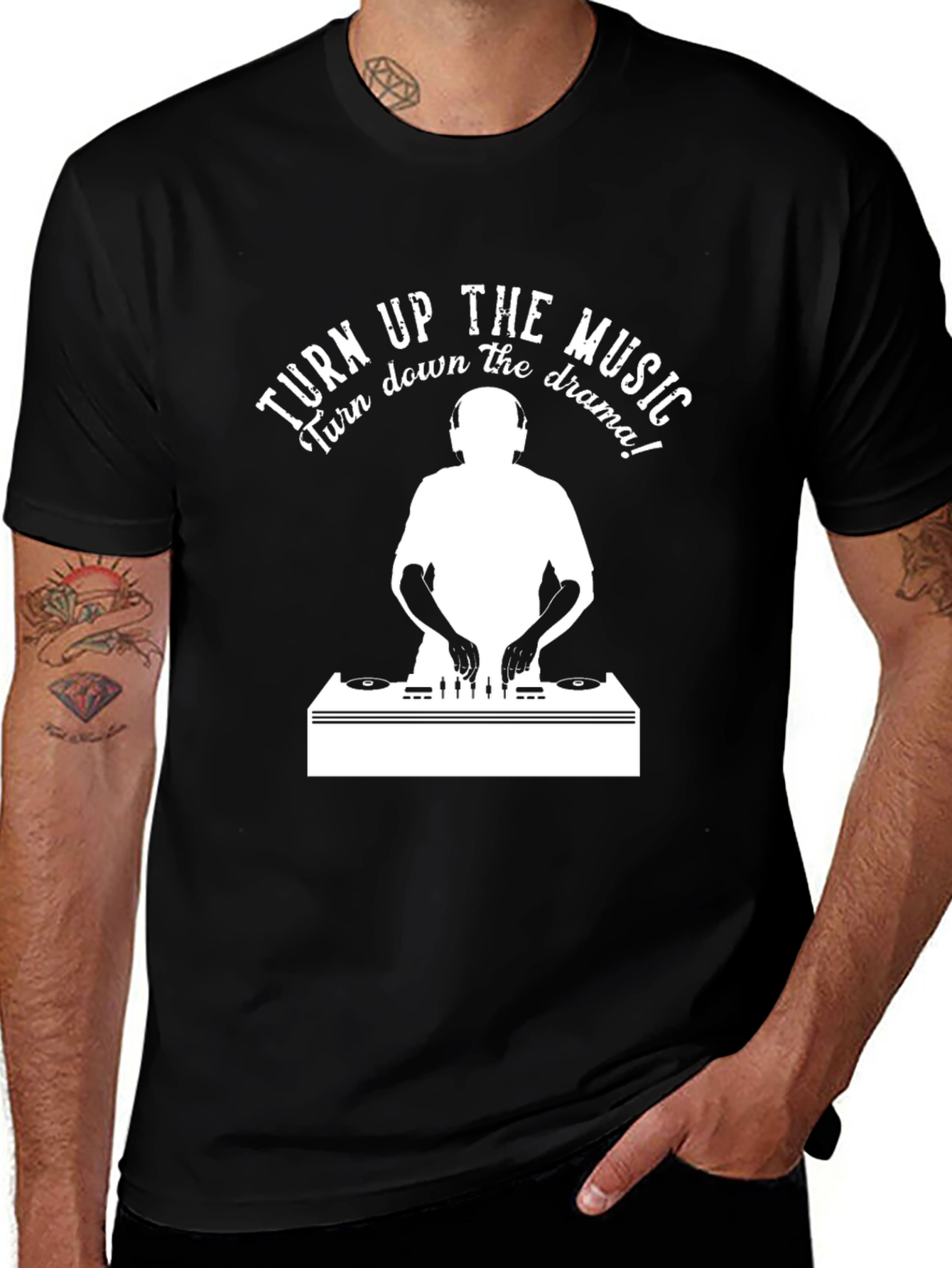 Turn Up the Music Graphic Tee