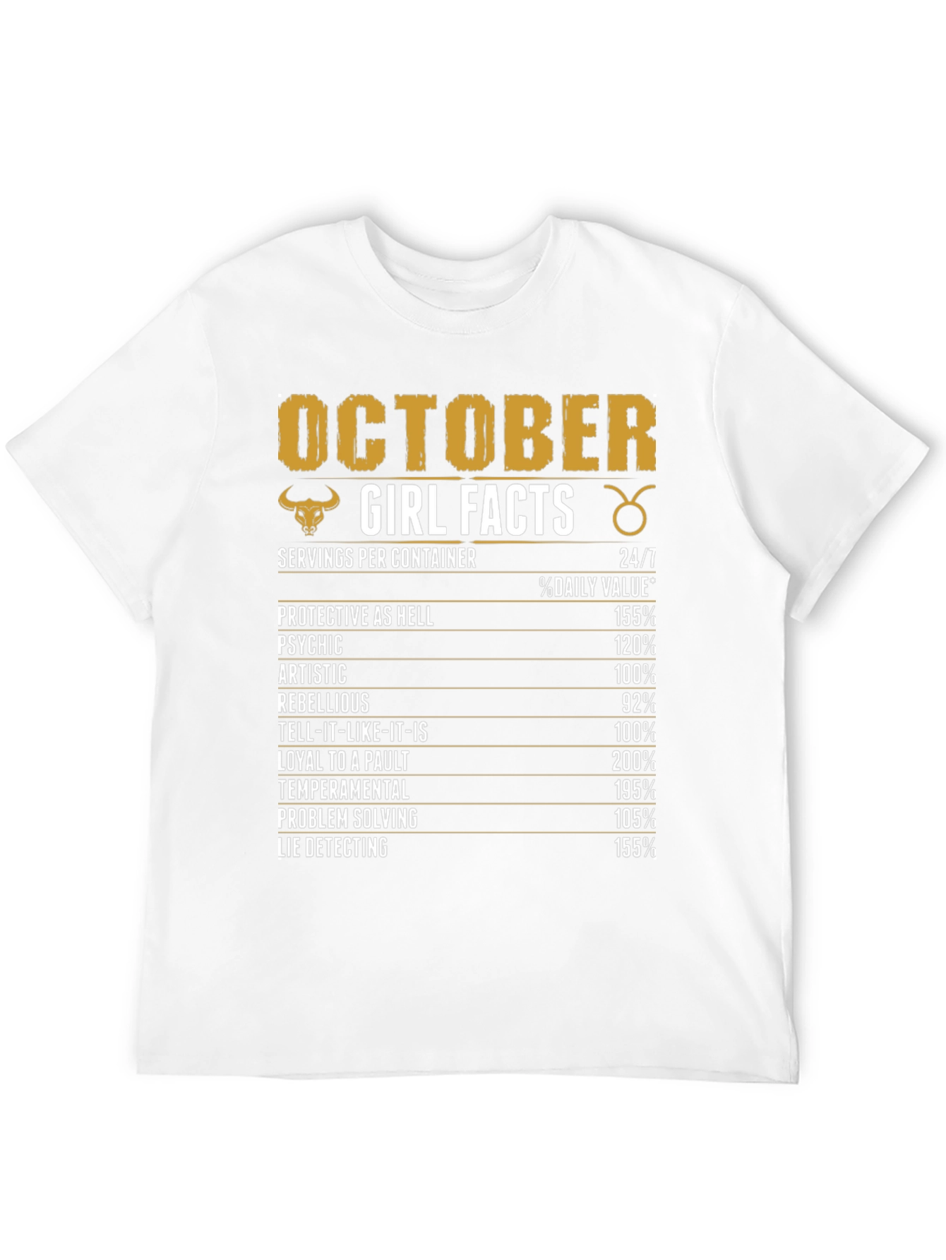October Girl Facts Zodiac T-Shirt