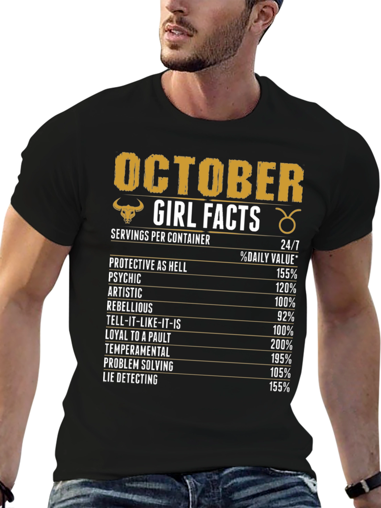 October Girl Facts Zodiac T-Shirt