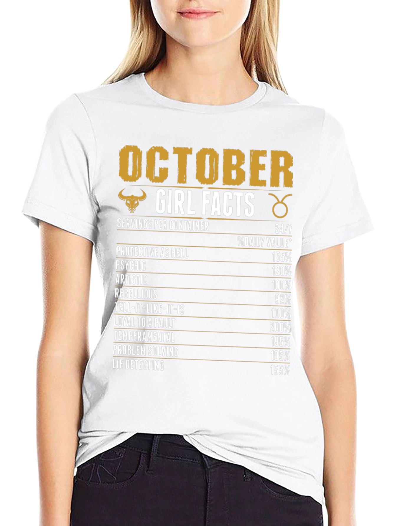 October Girl Facts Zodiac T-Shirt