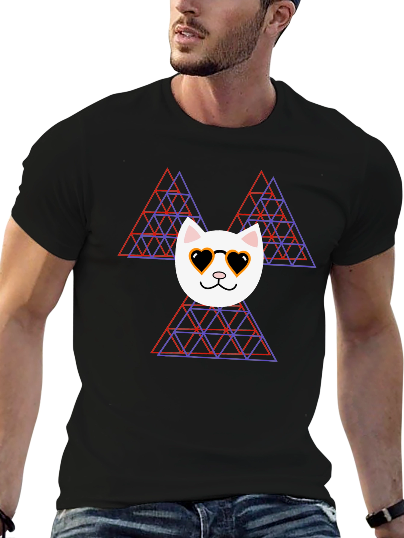 Cool Cat Triangle T-Shirt