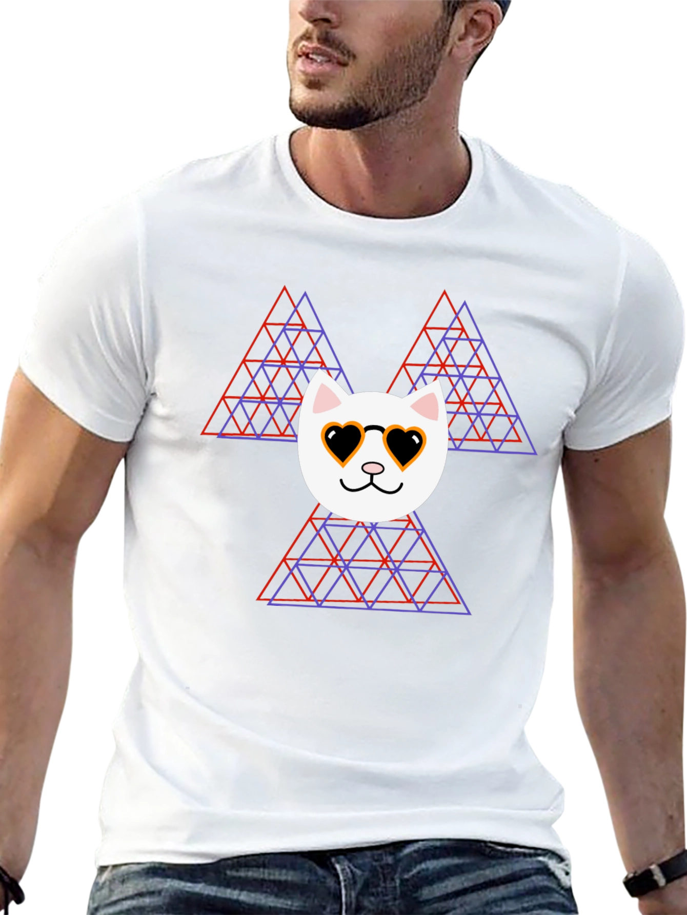 Cool Cat Triangle T-Shirt