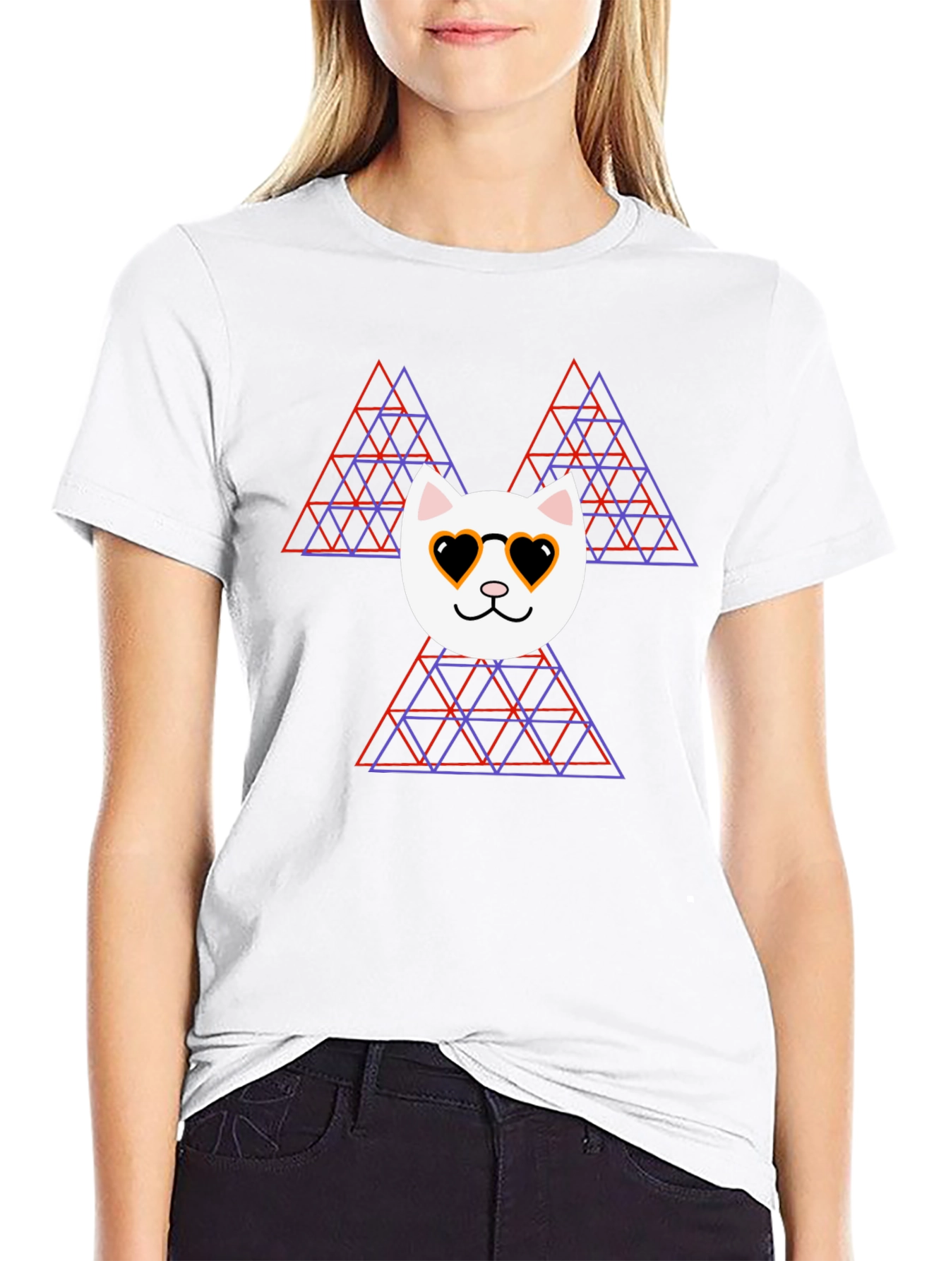 Cool Cat Triangle T-Shirt