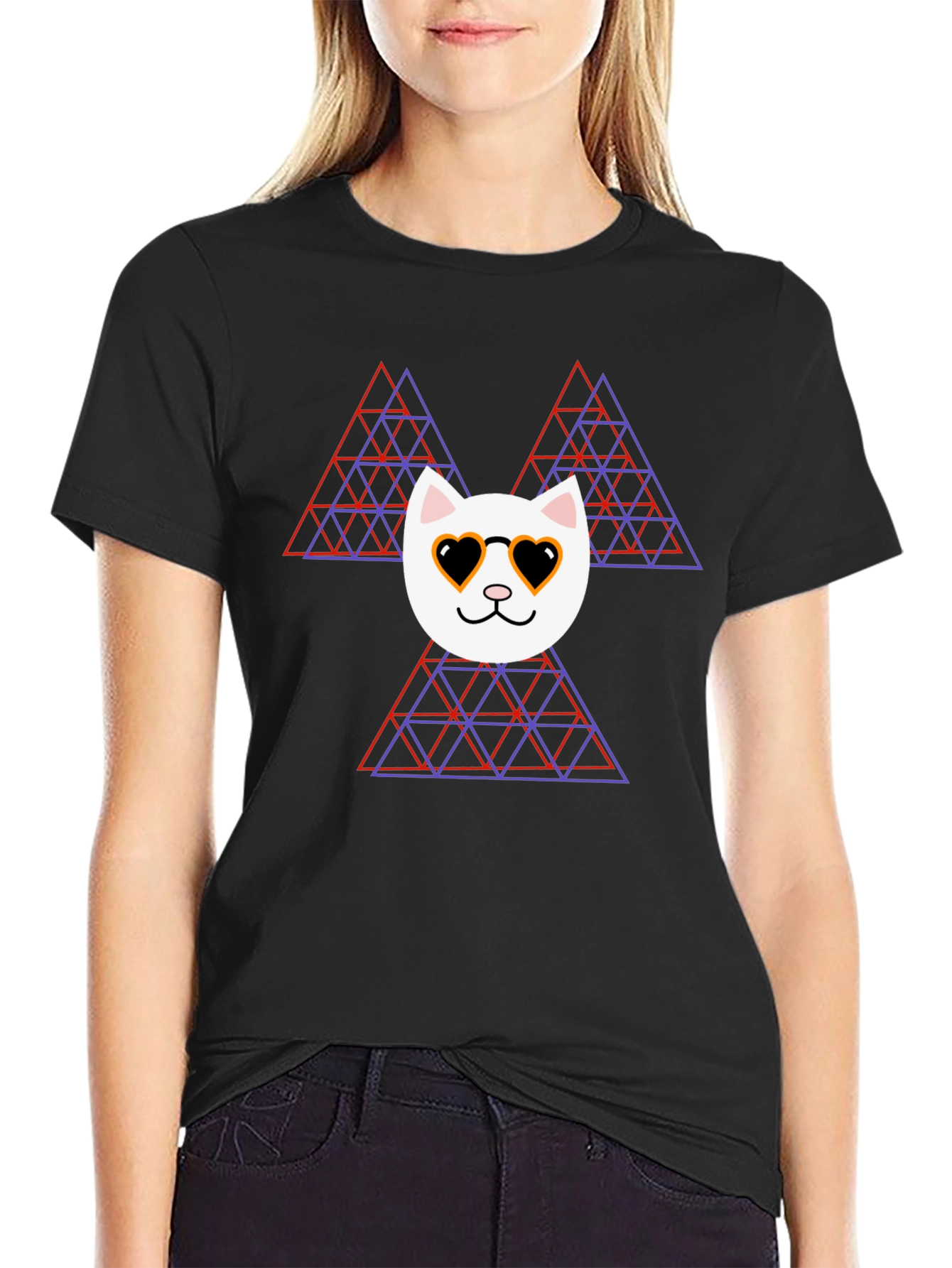Cool Cat Triangle T-Shirt