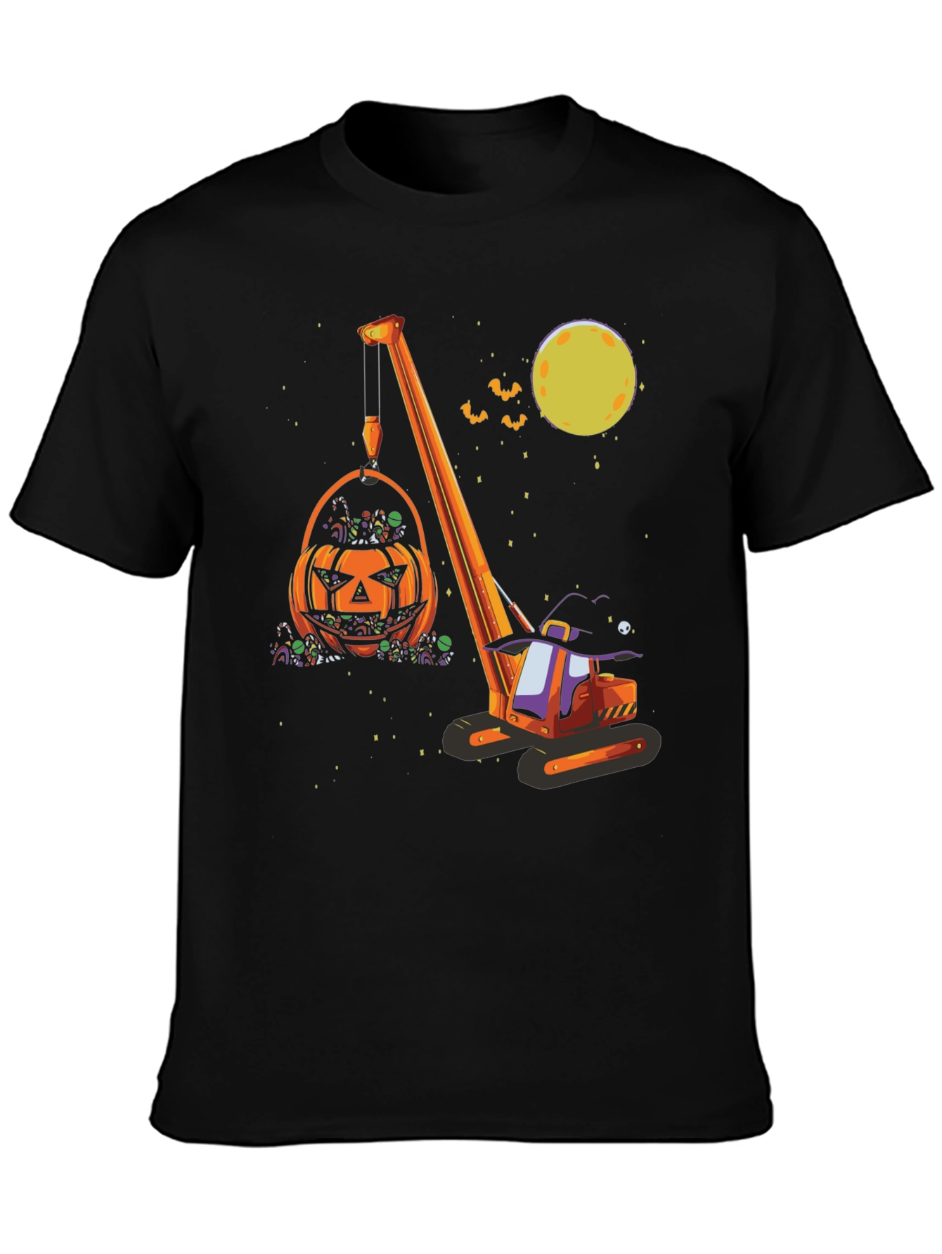 Halloween Crane Pumpkin T-Shirt