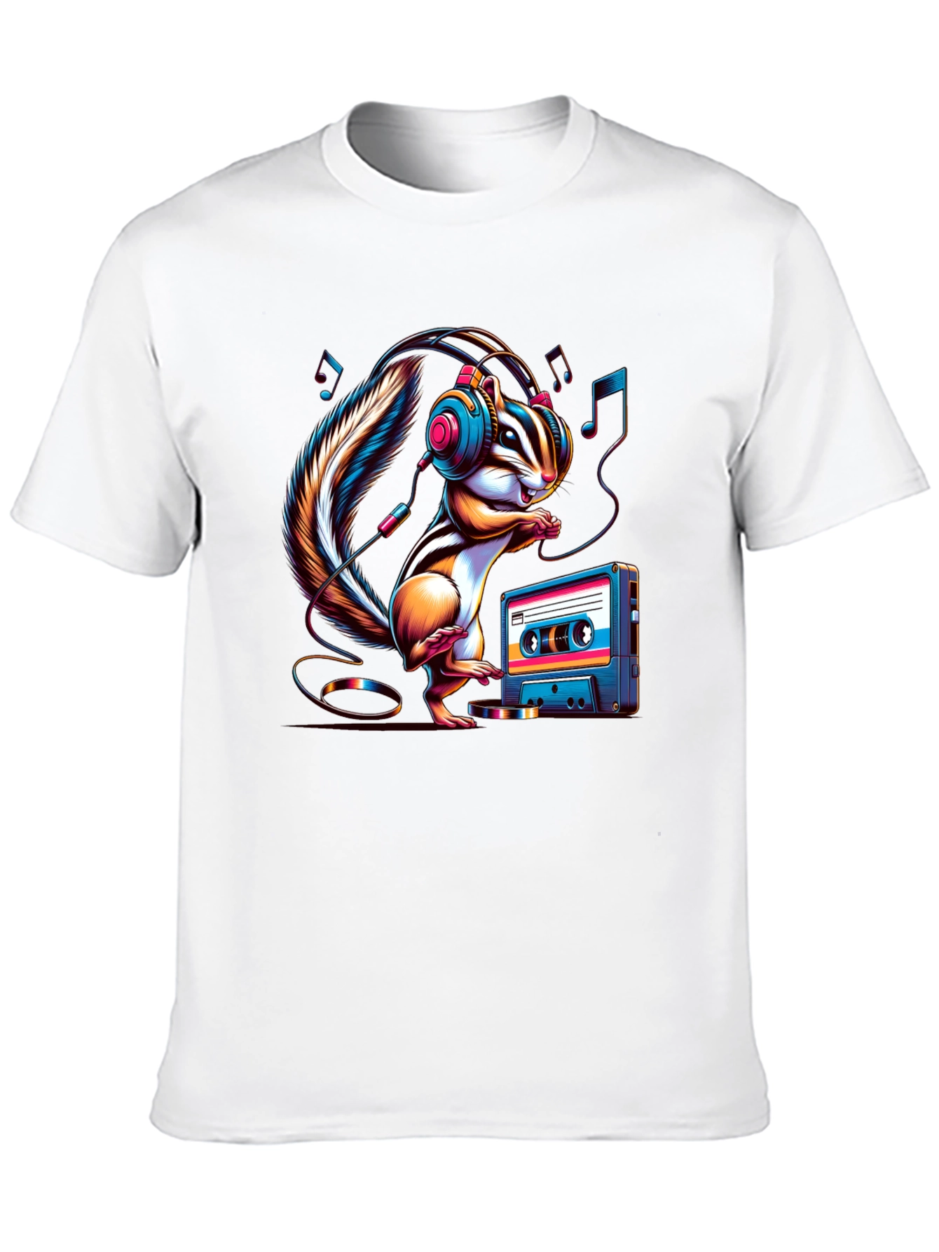 Chipmunk Beats T-Shirt - Retro Music Lover Tee