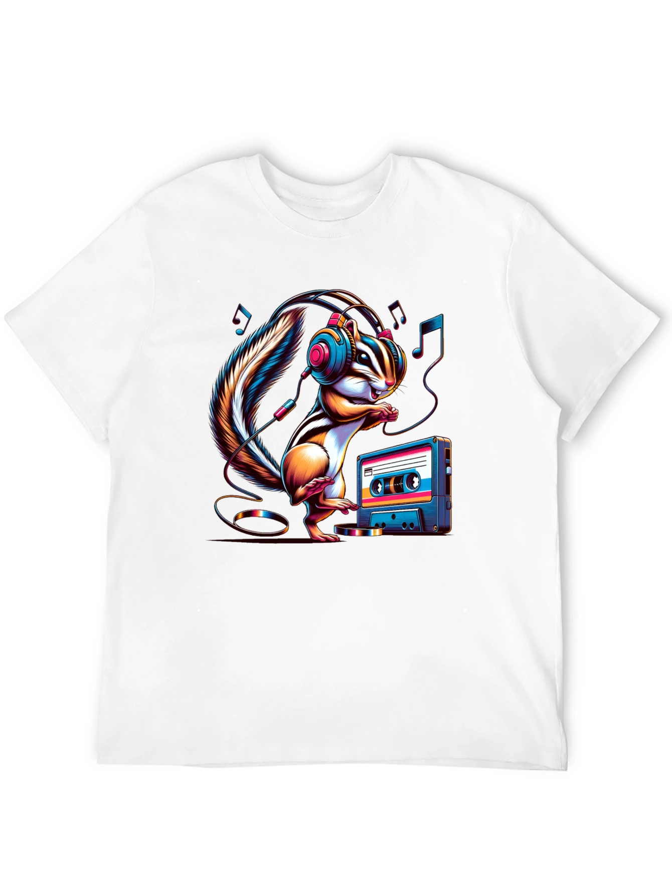 Chipmunk Beats T-Shirt - Retro Music Lover Tee