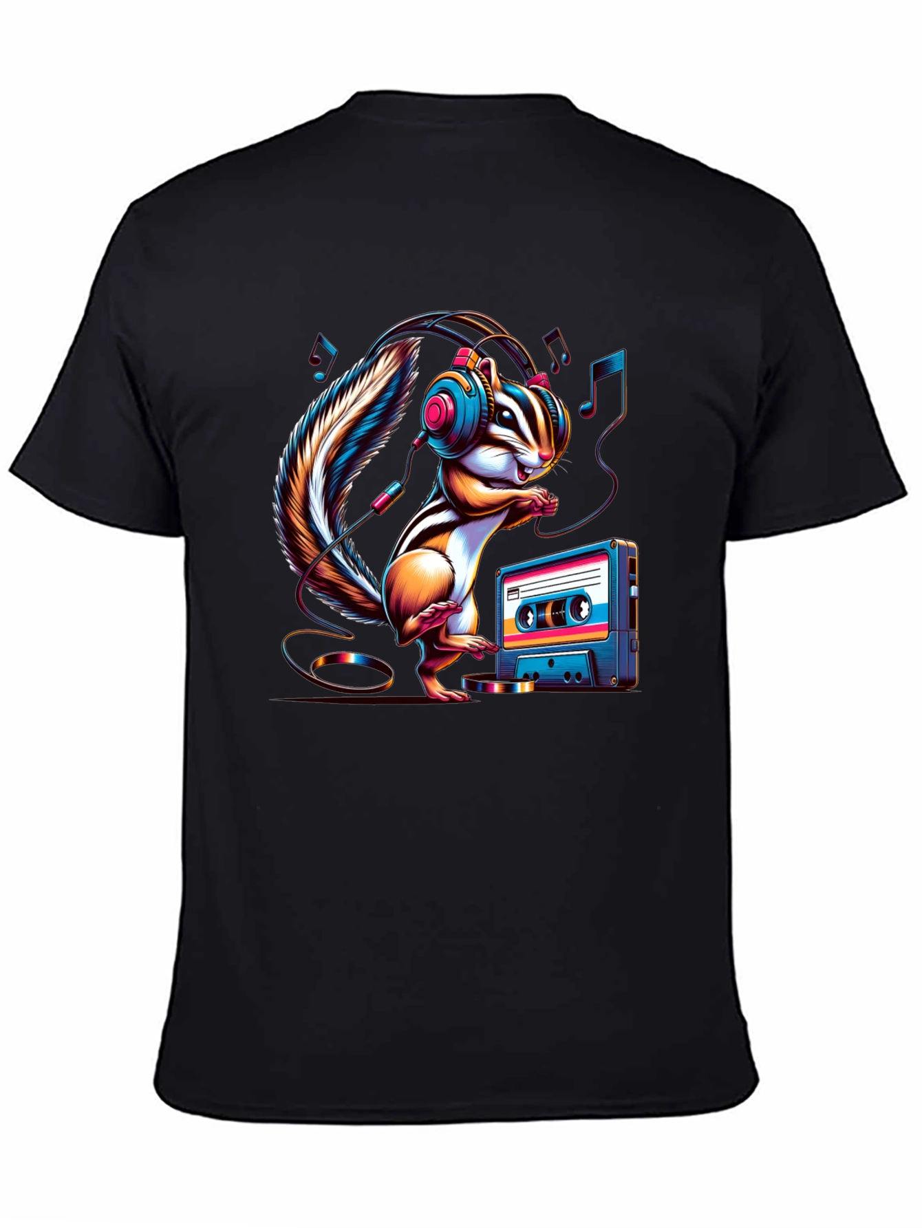 Chipmunk Beats T-Shirt - Retro Music Lover Tee