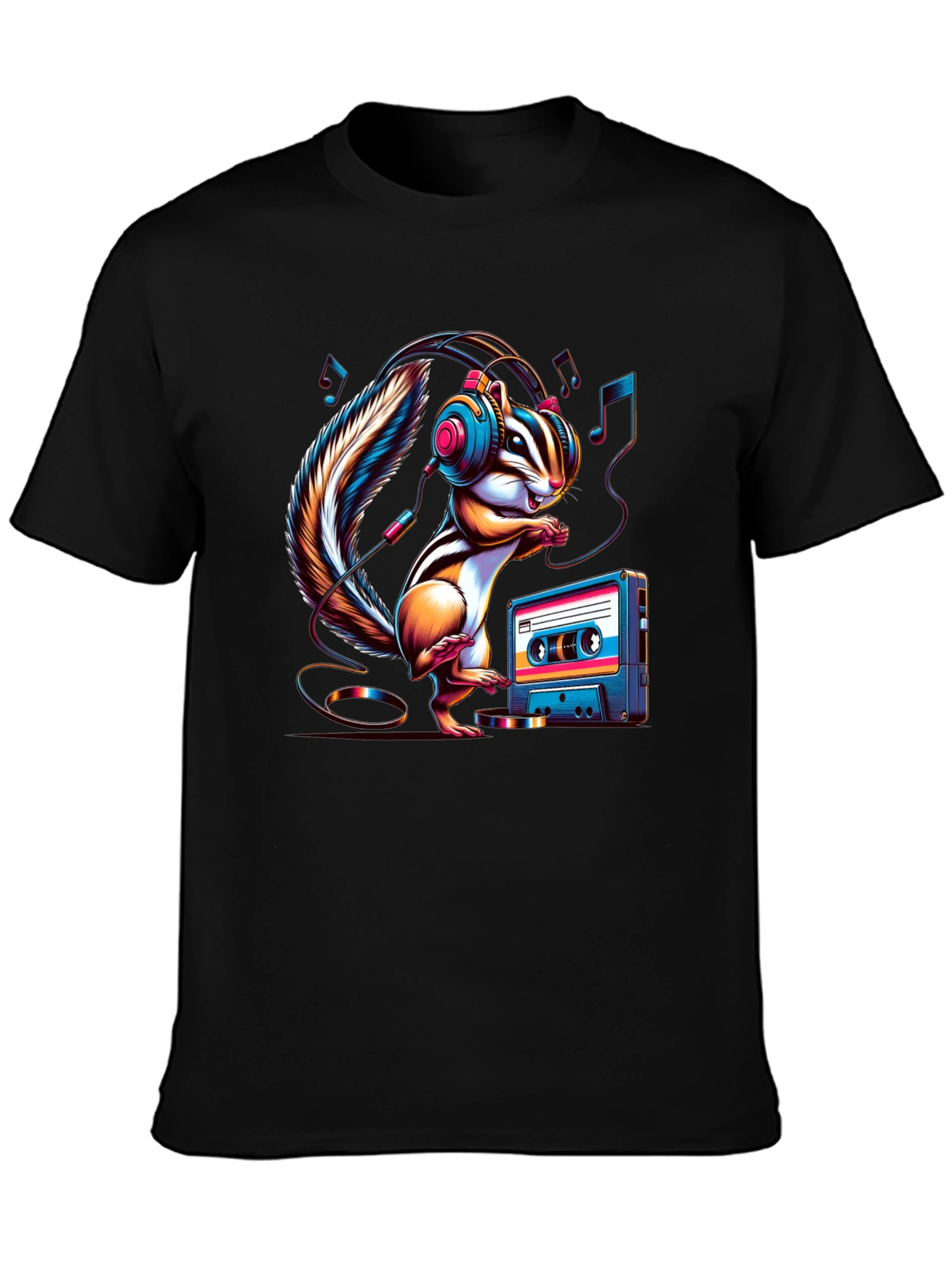 Chipmunk Beats T-Shirt - Retro Music Lover Tee
