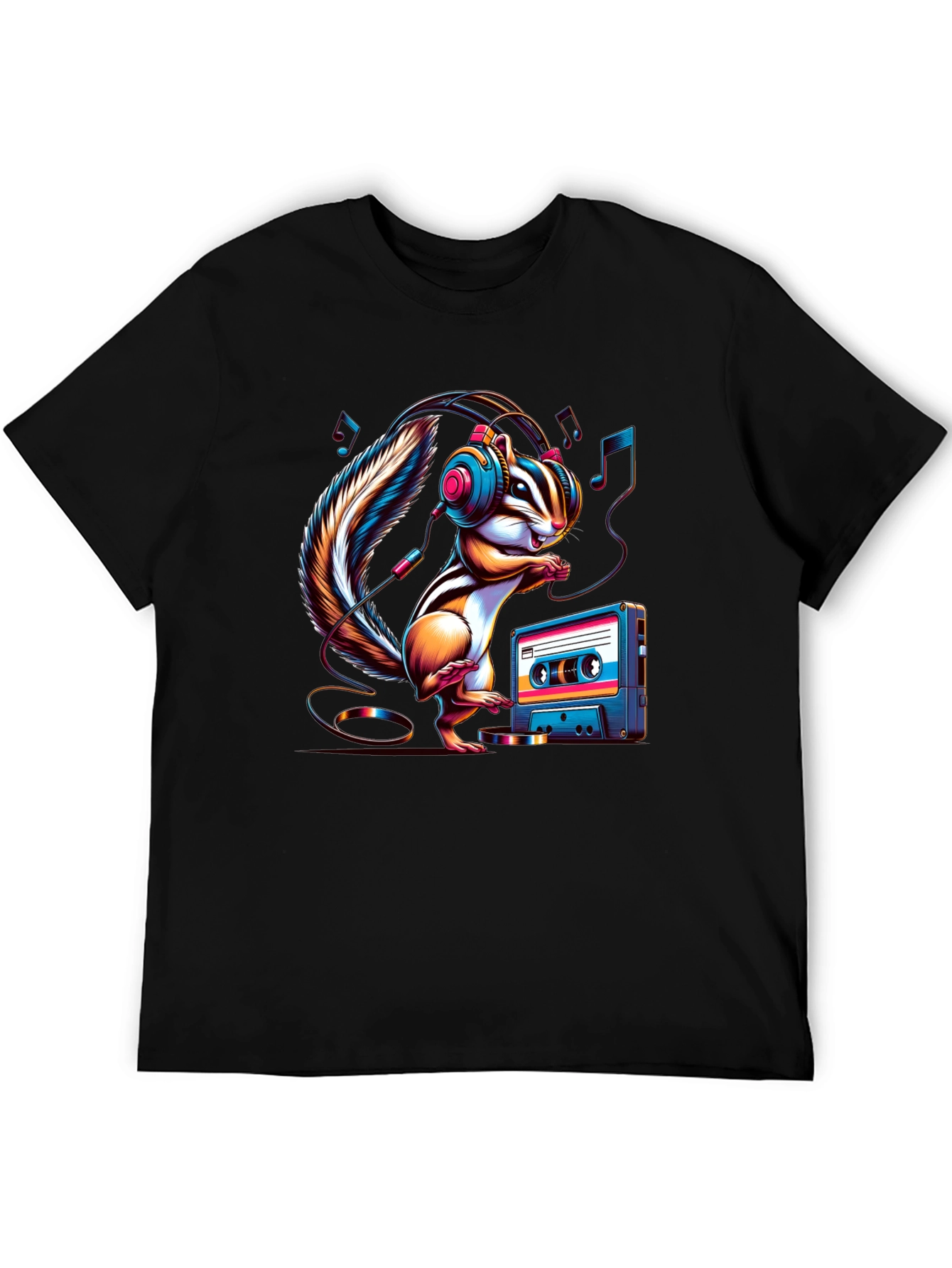 Chipmunk Beats T-Shirt - Retro Music Lover Tee
