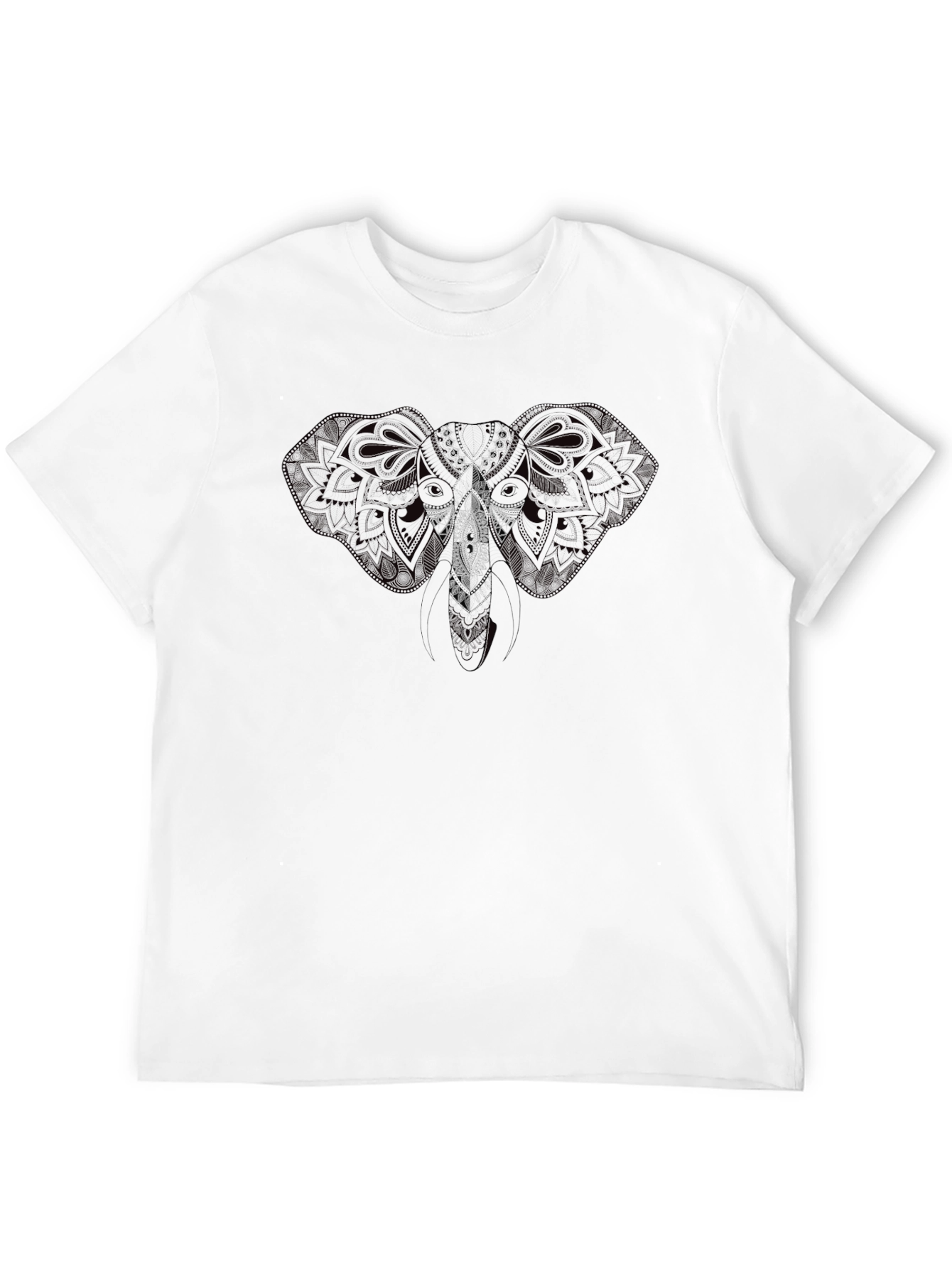 Elephant Mandala Graphic T-Shirt