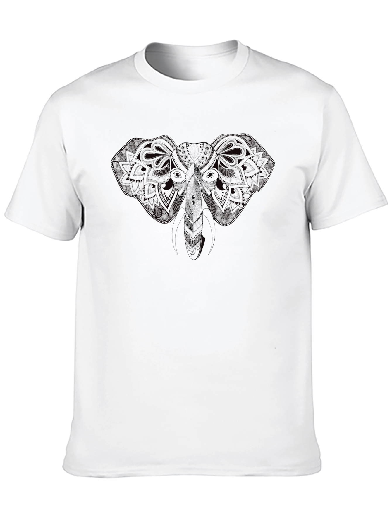 Elephant Mandala Graphic T-Shirt