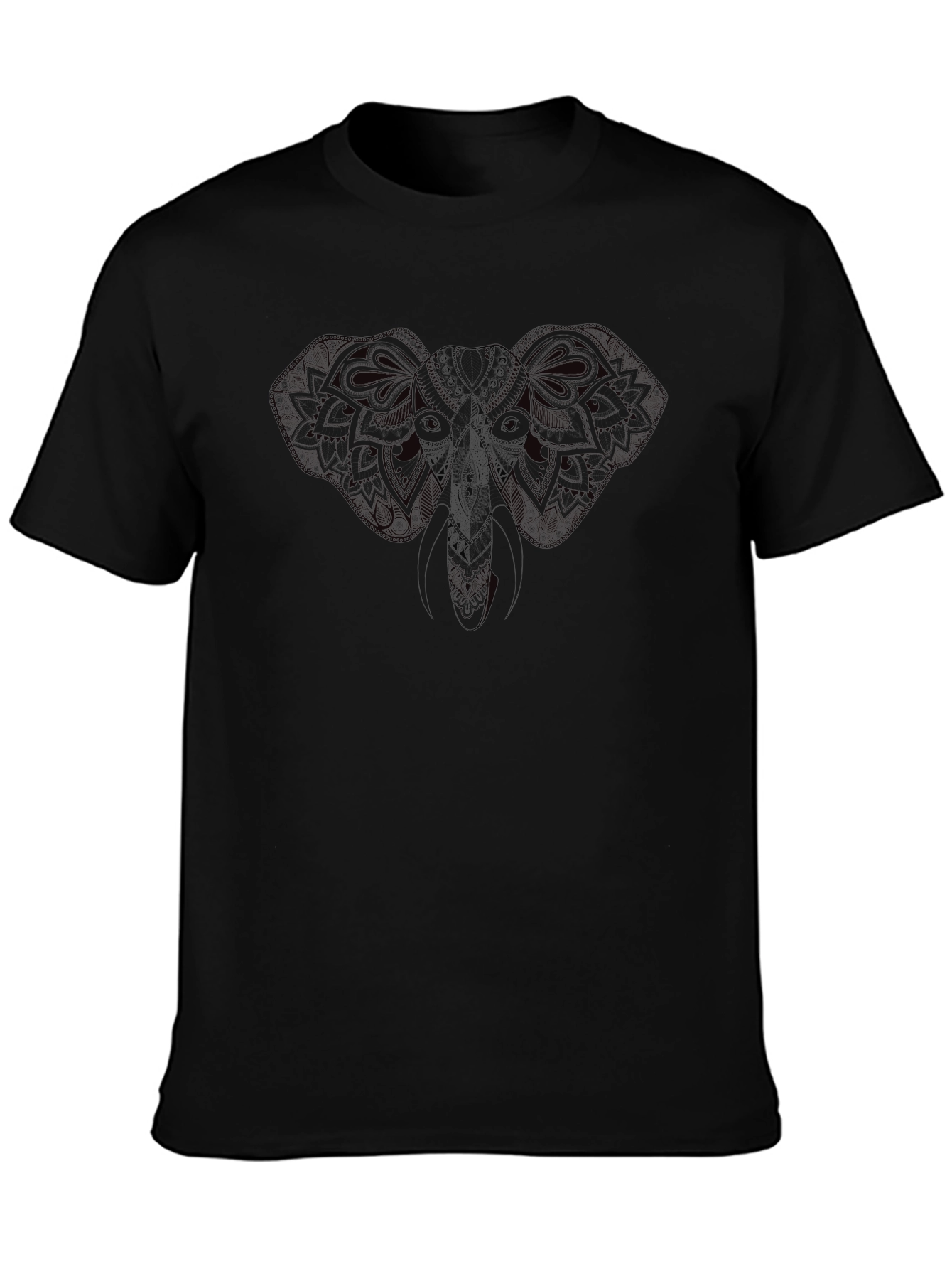 Elephant Mandala Graphic T-Shirt