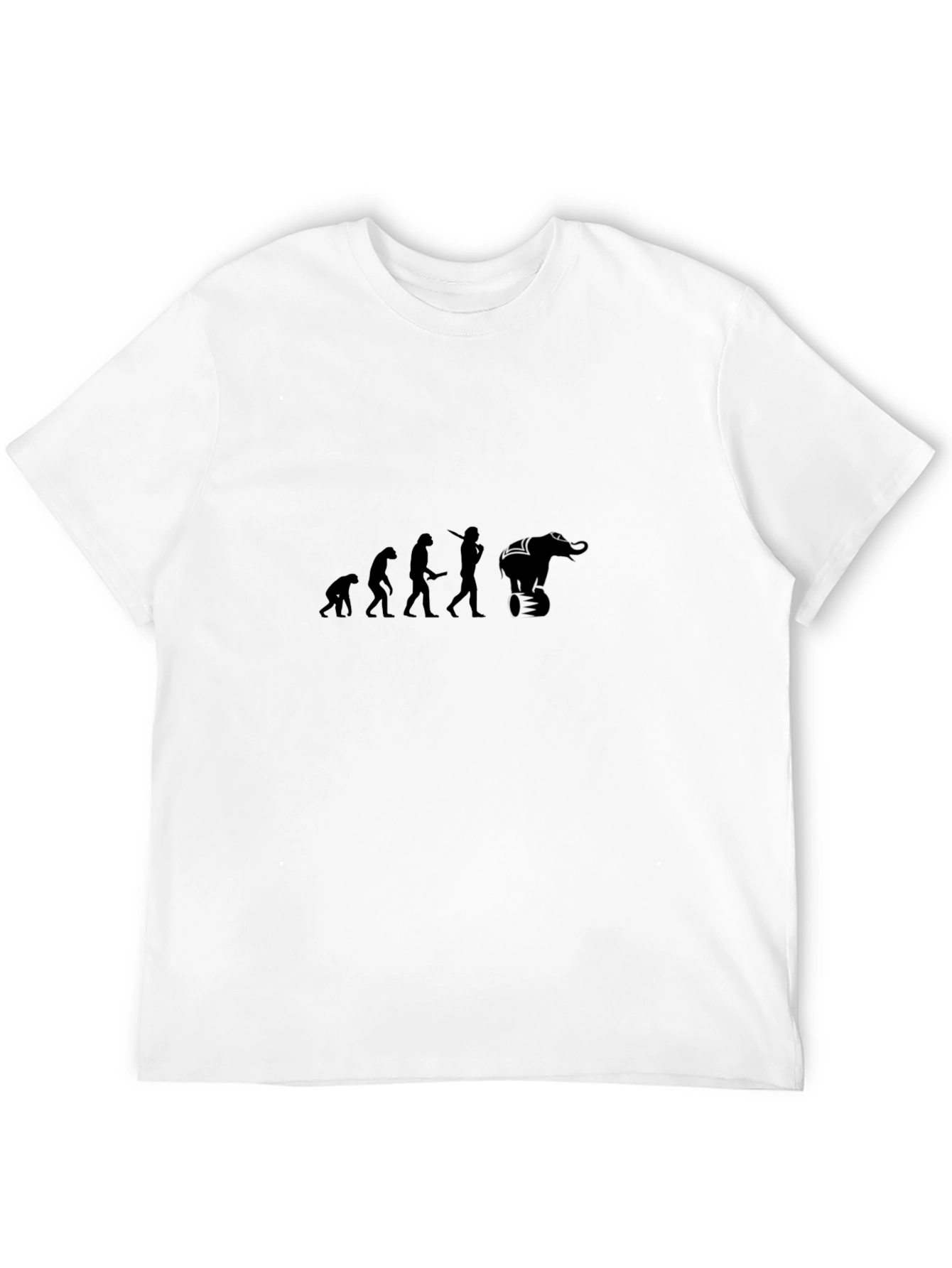 Evolution Elephant T-Shirt - Black