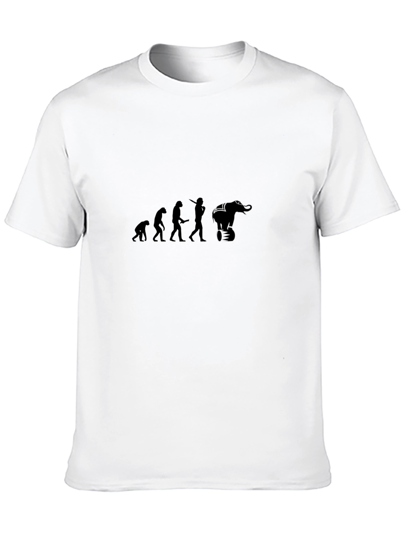 Evolution Elephant T-Shirt - Black
