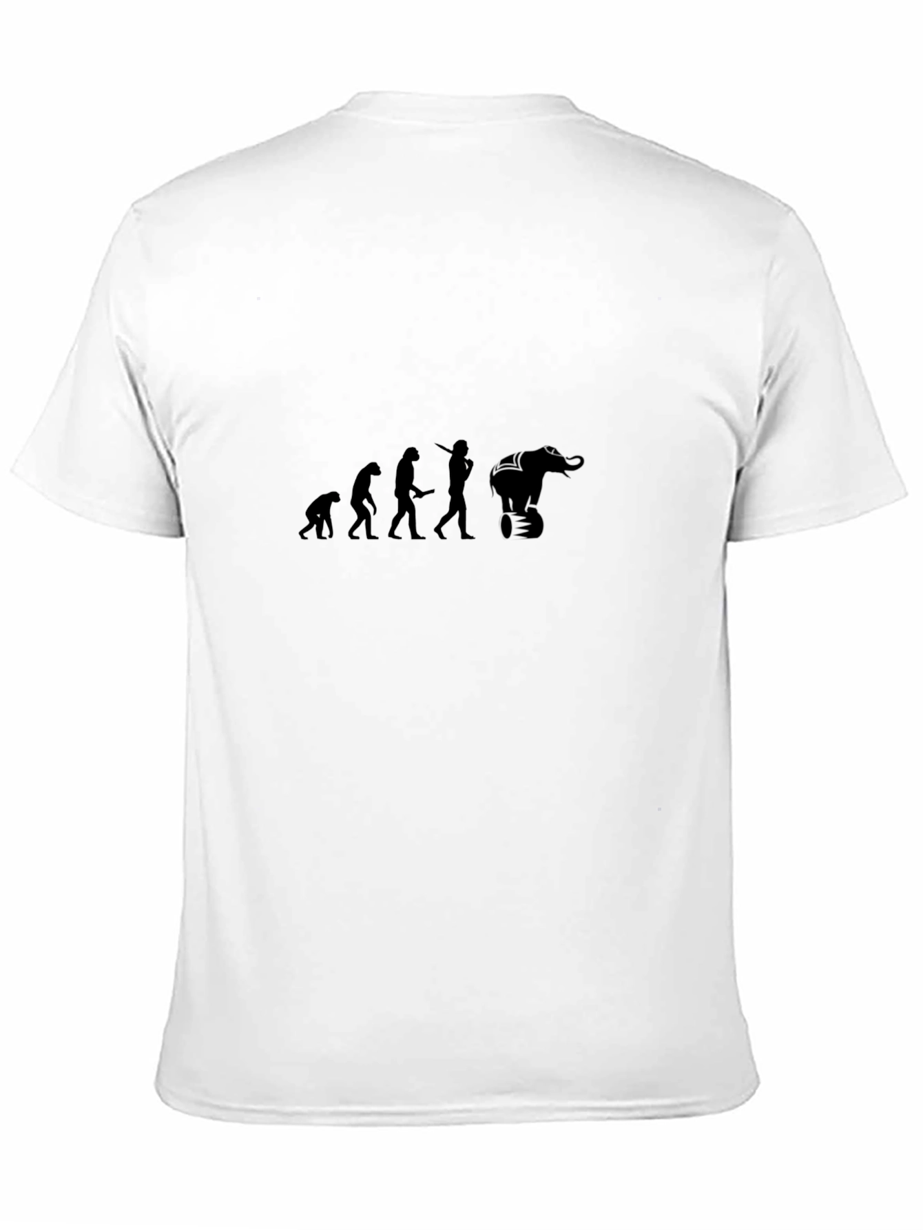 Evolution Elephant T-Shirt - Black